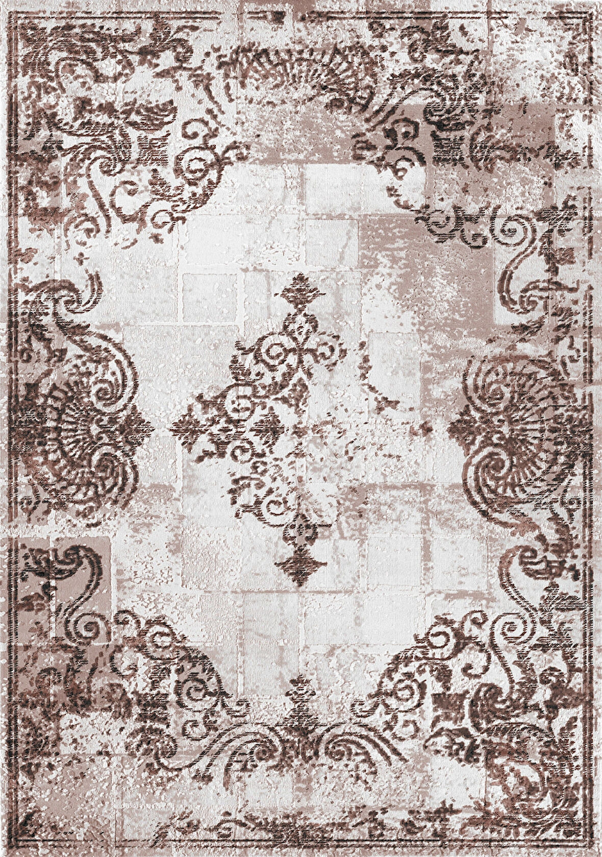 Pamuk Dokuma Taban Kaymaz Yıkanabilir Vintage  Desenli  Salon Halısı Mutfak Halısı Koridor Halısı