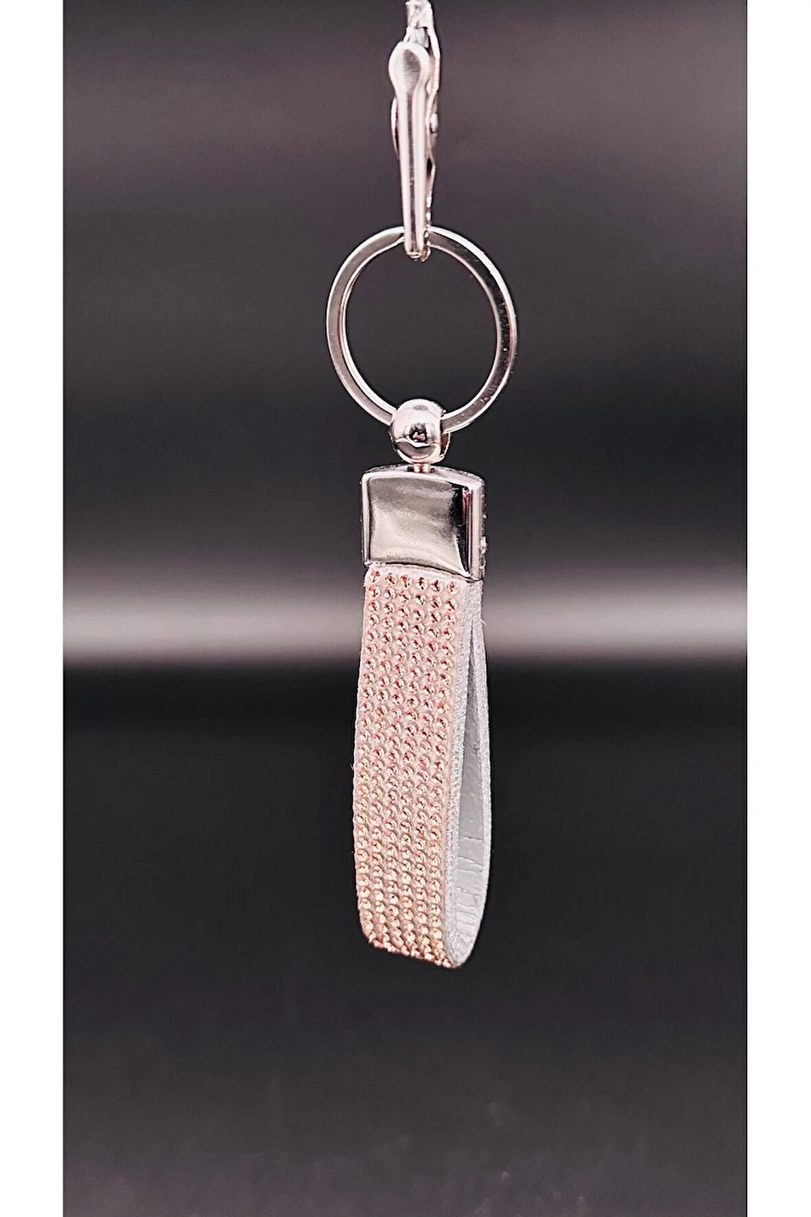 Rose Gold Parlak Taşlı Anahtarlık