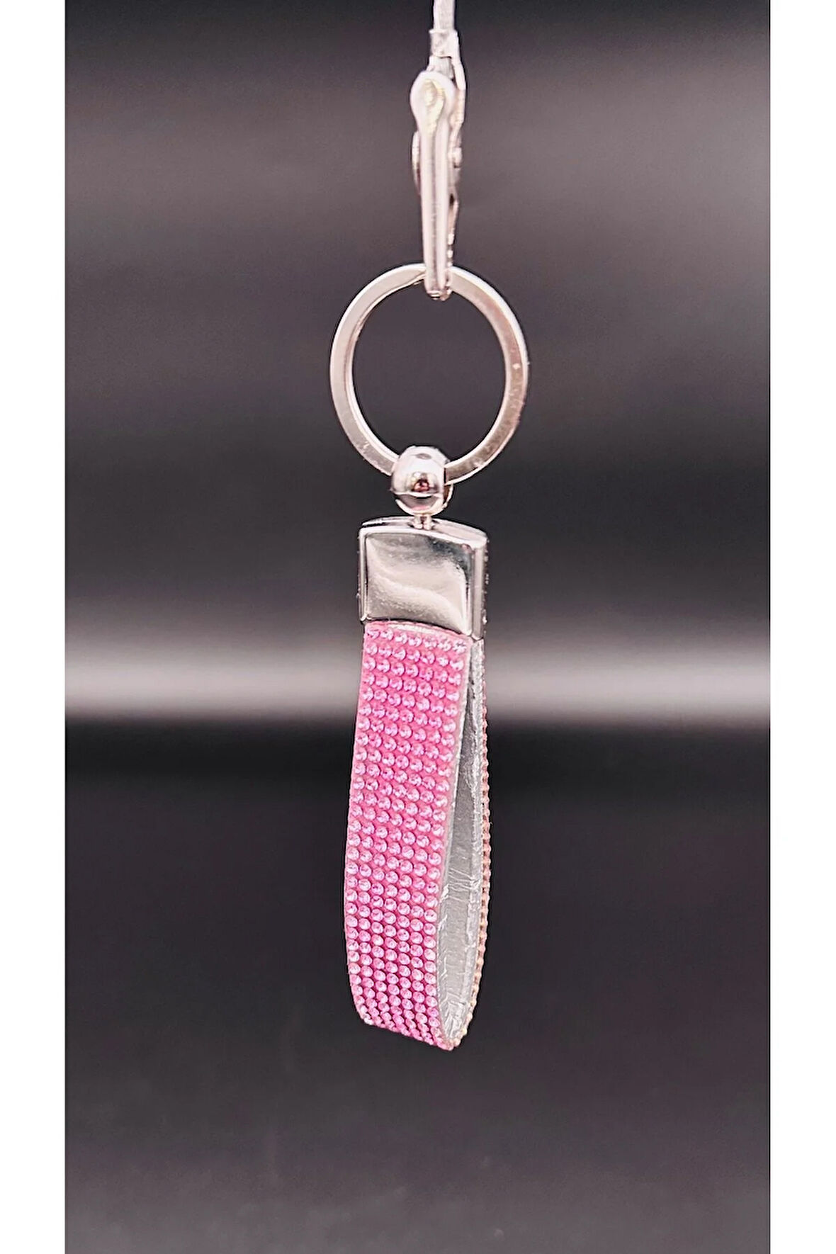 Pembe Taşlı Anahtarlık