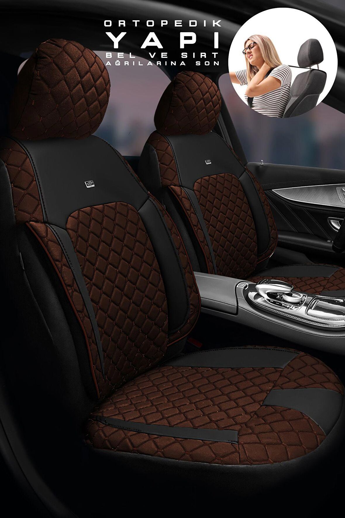 Seat Leon Station Station Vagon 2016 Aracınıza Uyumlu Koltuk Kılıfı Jakar Deri Taba