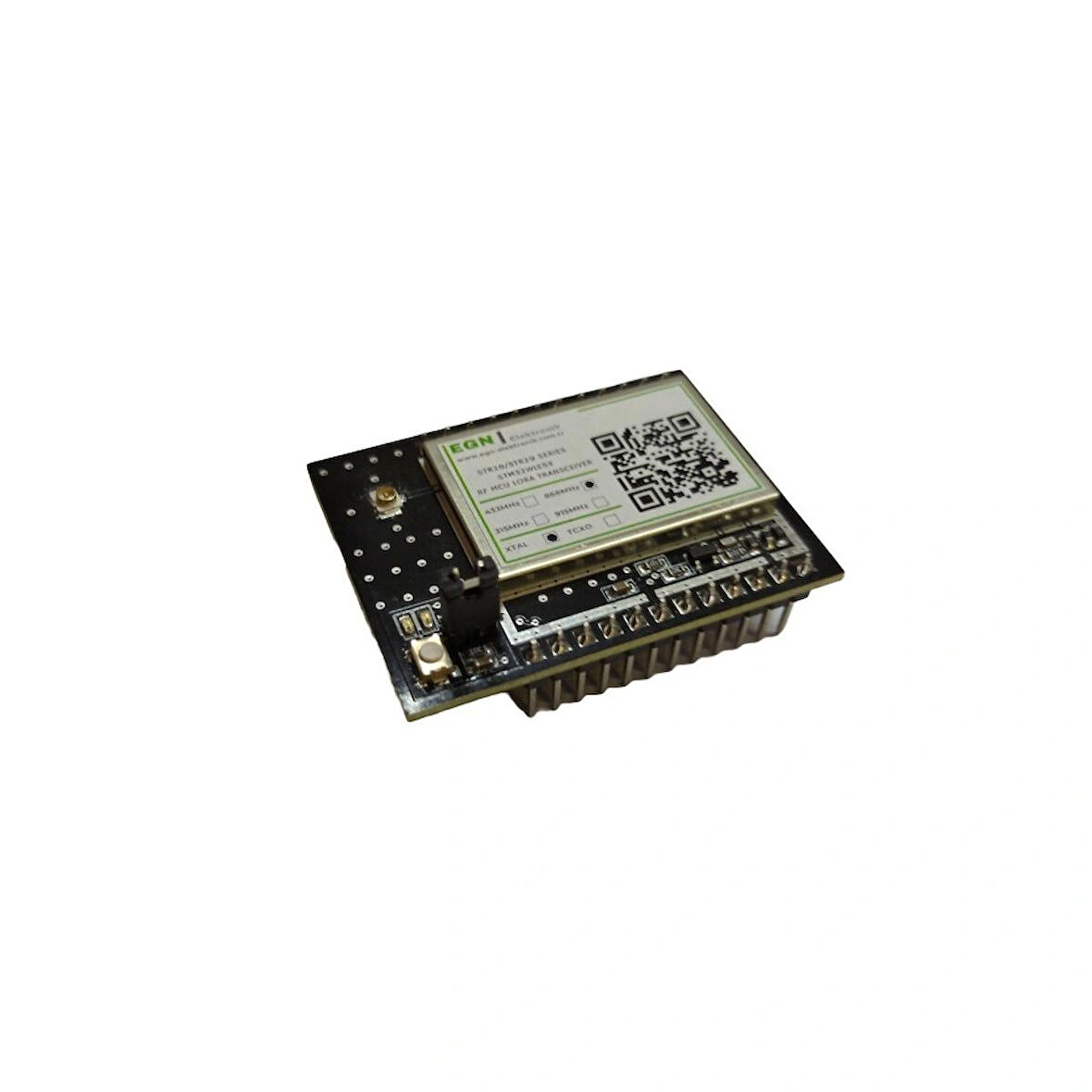 STR28CSH4 433MHz RF MCU+LoRa Transceiver Modülü (STM32WLE5x, +20dBm RF Çıkış Gücü, SAW Filtre, RF Ekran, U.FL RF Konnektör)