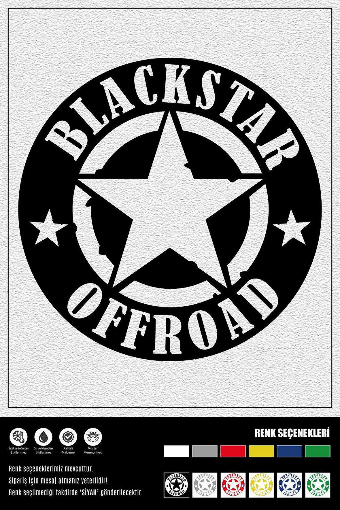 BLACKSTAR OFFROAD STICKER 30 x 30 cm