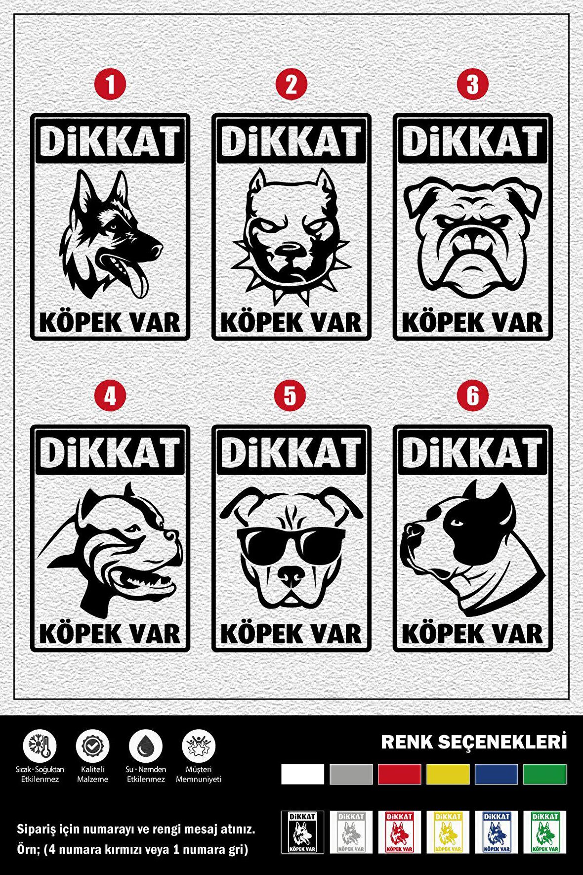 DİKKAT KÖPEK VAR STICKER 27 x 19 cm