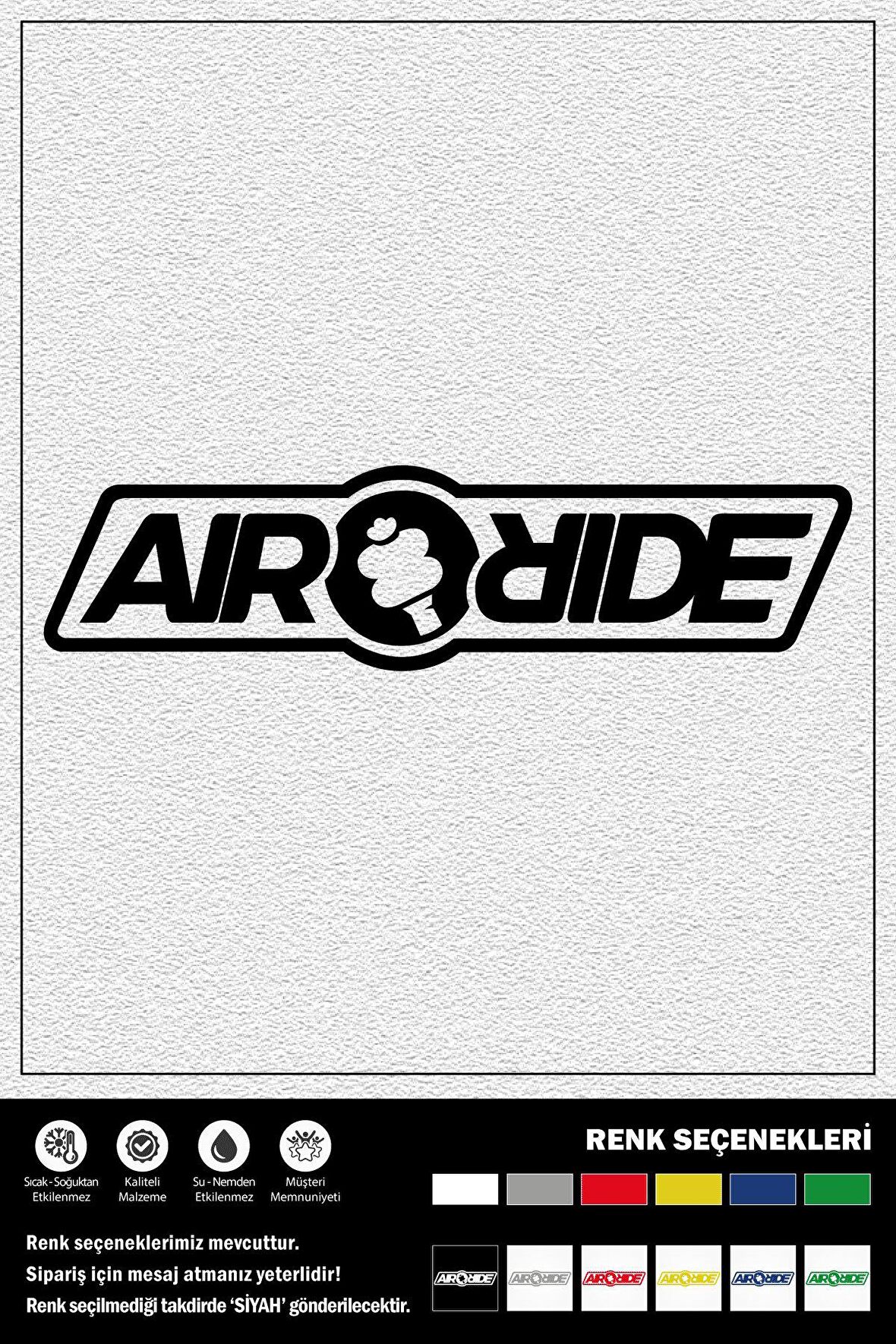 AIR RIDE STICKER 15 x 4 cm