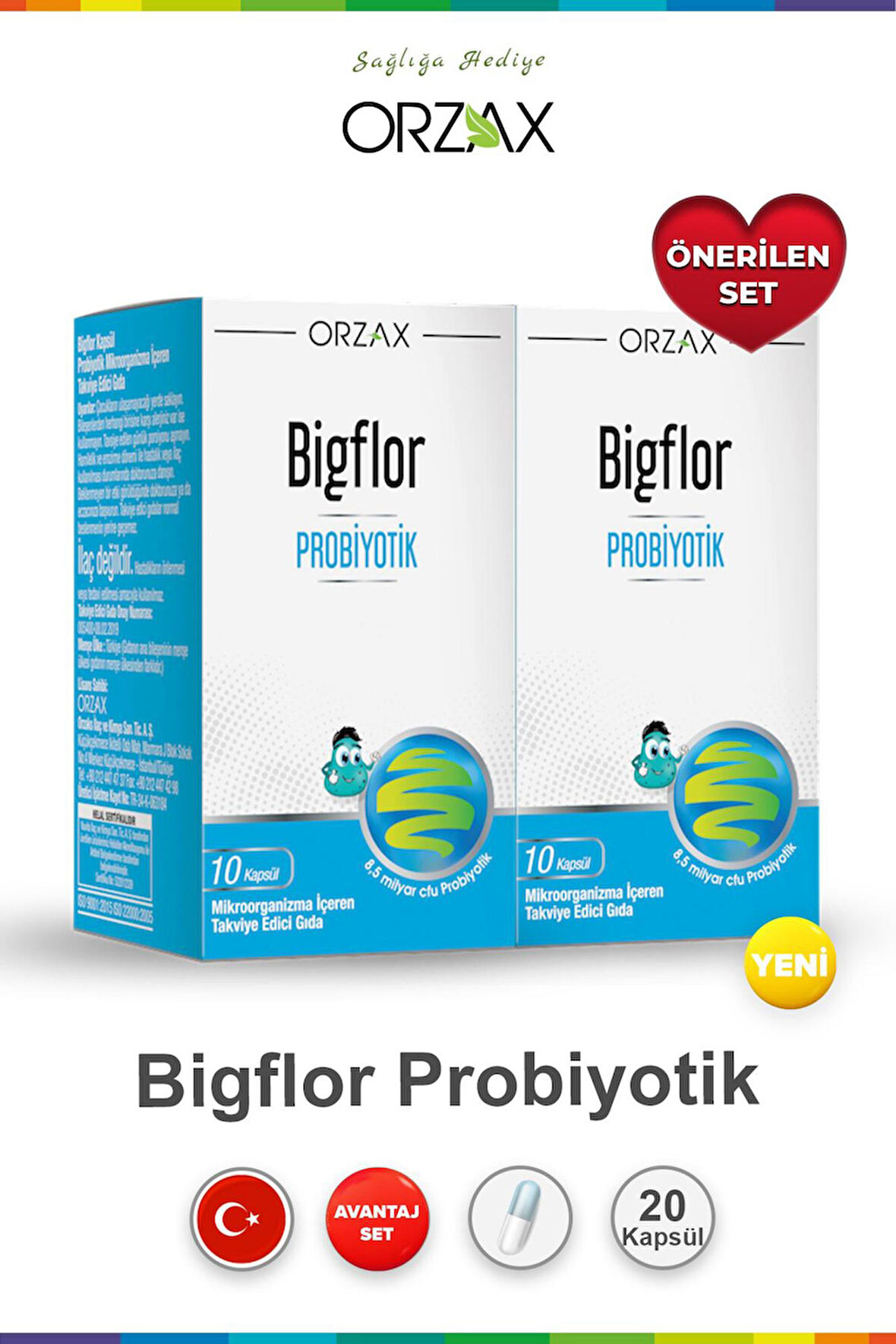 Ocean Bigflor Probiyotik 10 Kapsül 2 Adet
