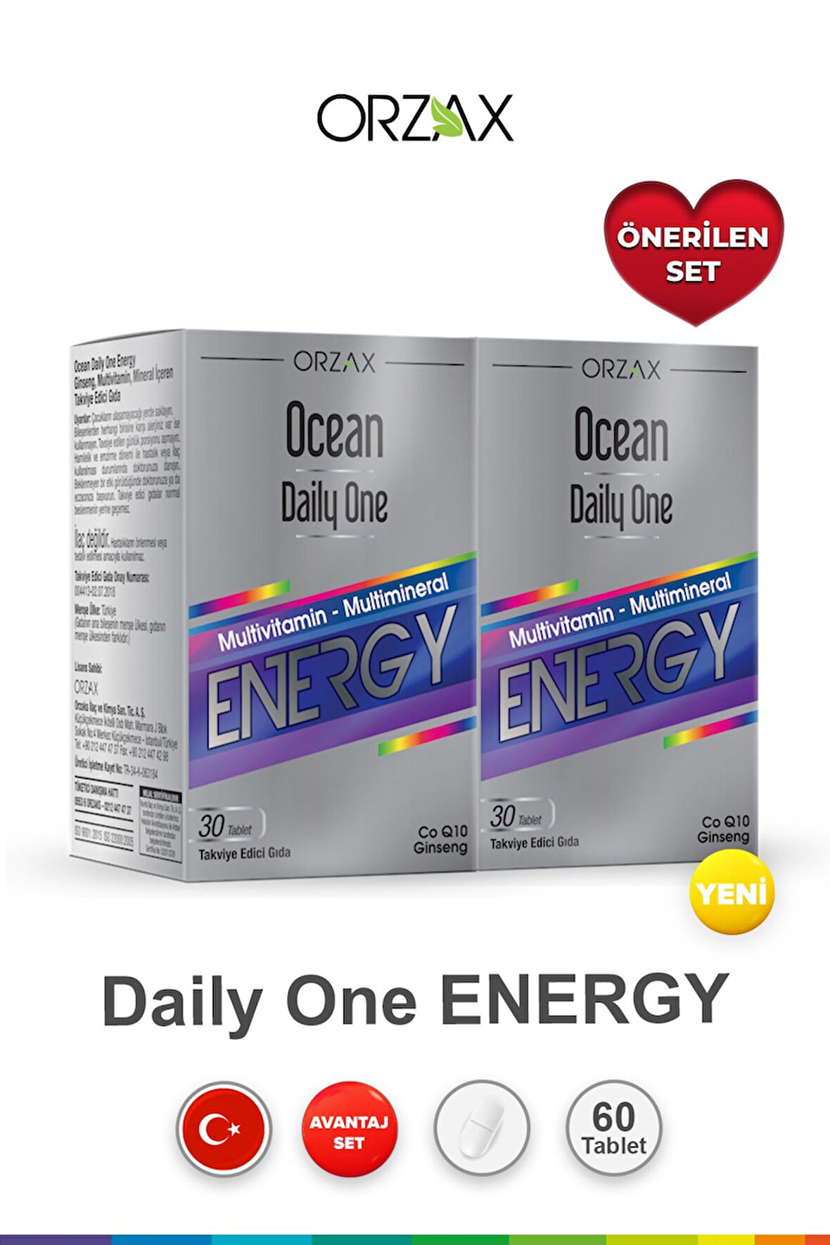 Ocean Daily One Energy 30 Tablet 2 Adet