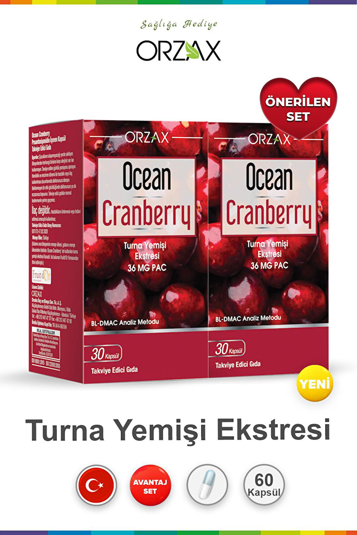 Ocean Cranberry 30 Kapsül 2 Adet