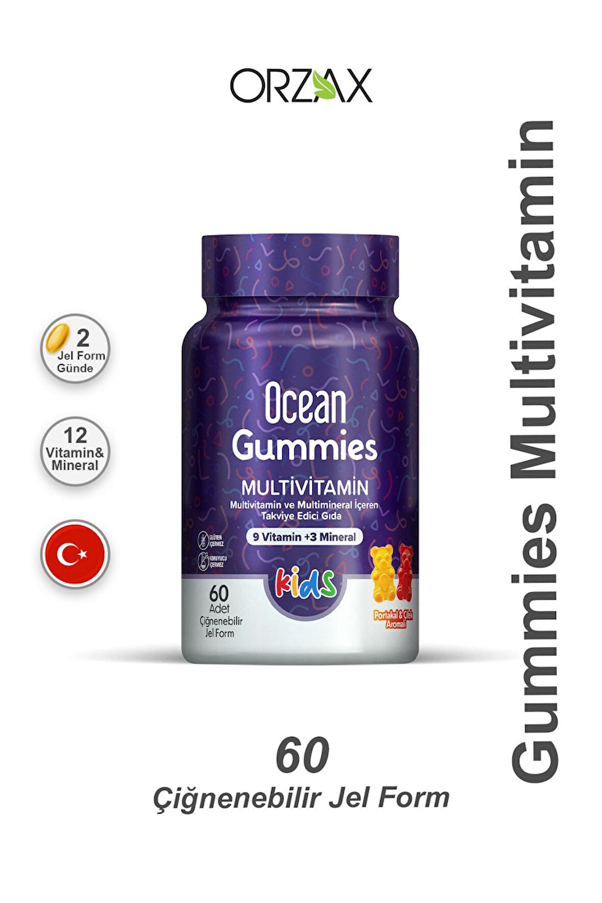 Ocean Gummies Multivitamin Kids 60 Yumuşak Tablet