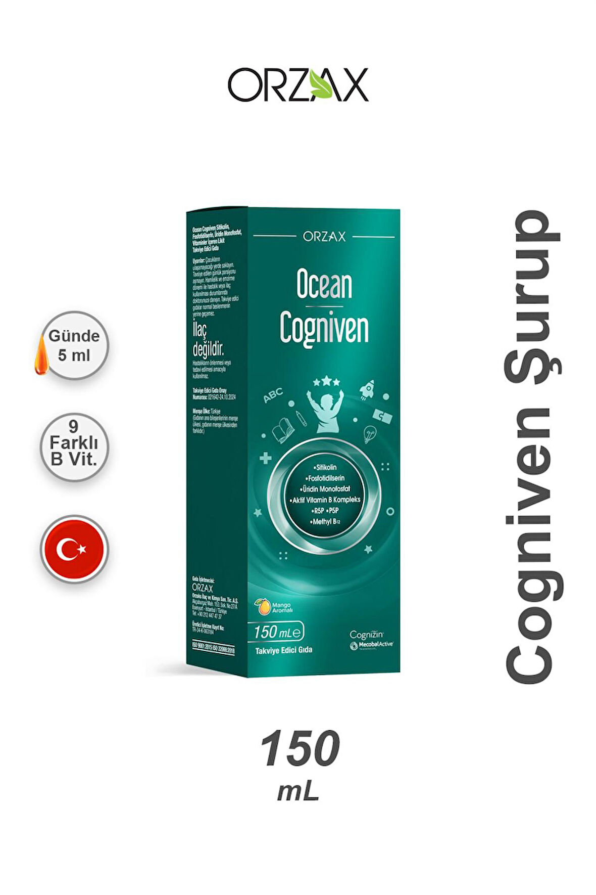 Ocean Cogniven Mango Aromalı 150 ml