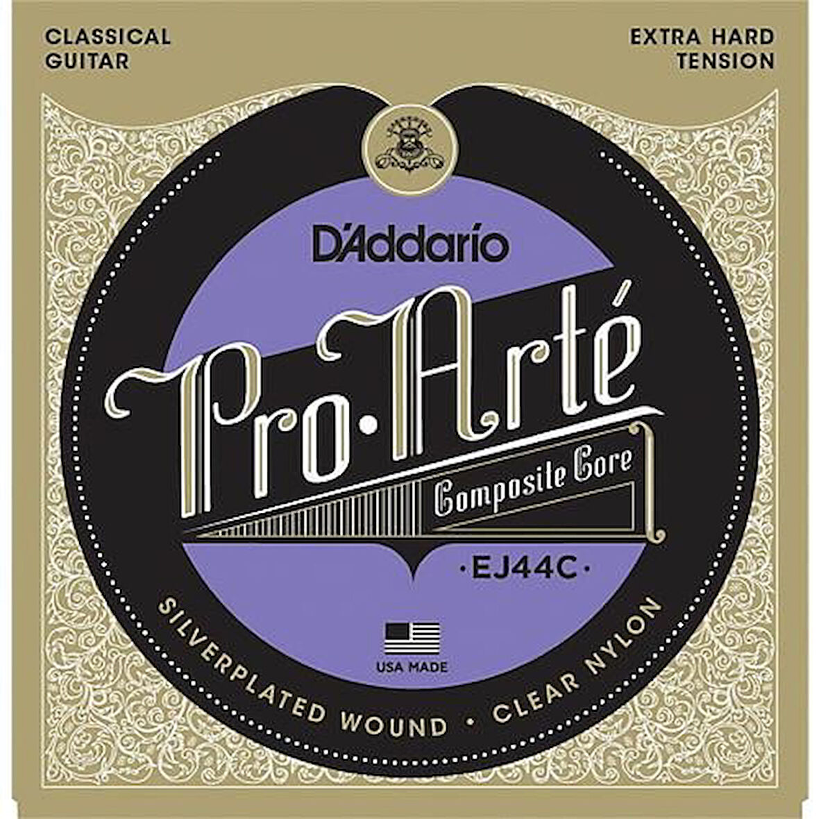 DADDARIO EJ44C PRO-ARTE KLASİK GİTAR TEL SETİ, COMPOSITE CORE, EXTRA HARD TENSION
