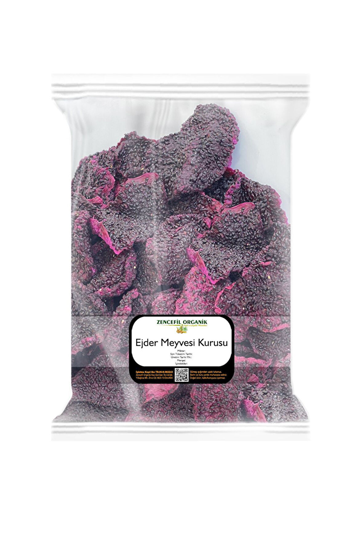 Ejder Meyvesi Kurusu 100 Gr. Ejder Meyvesi Cipsi Dried Dragon Fruit