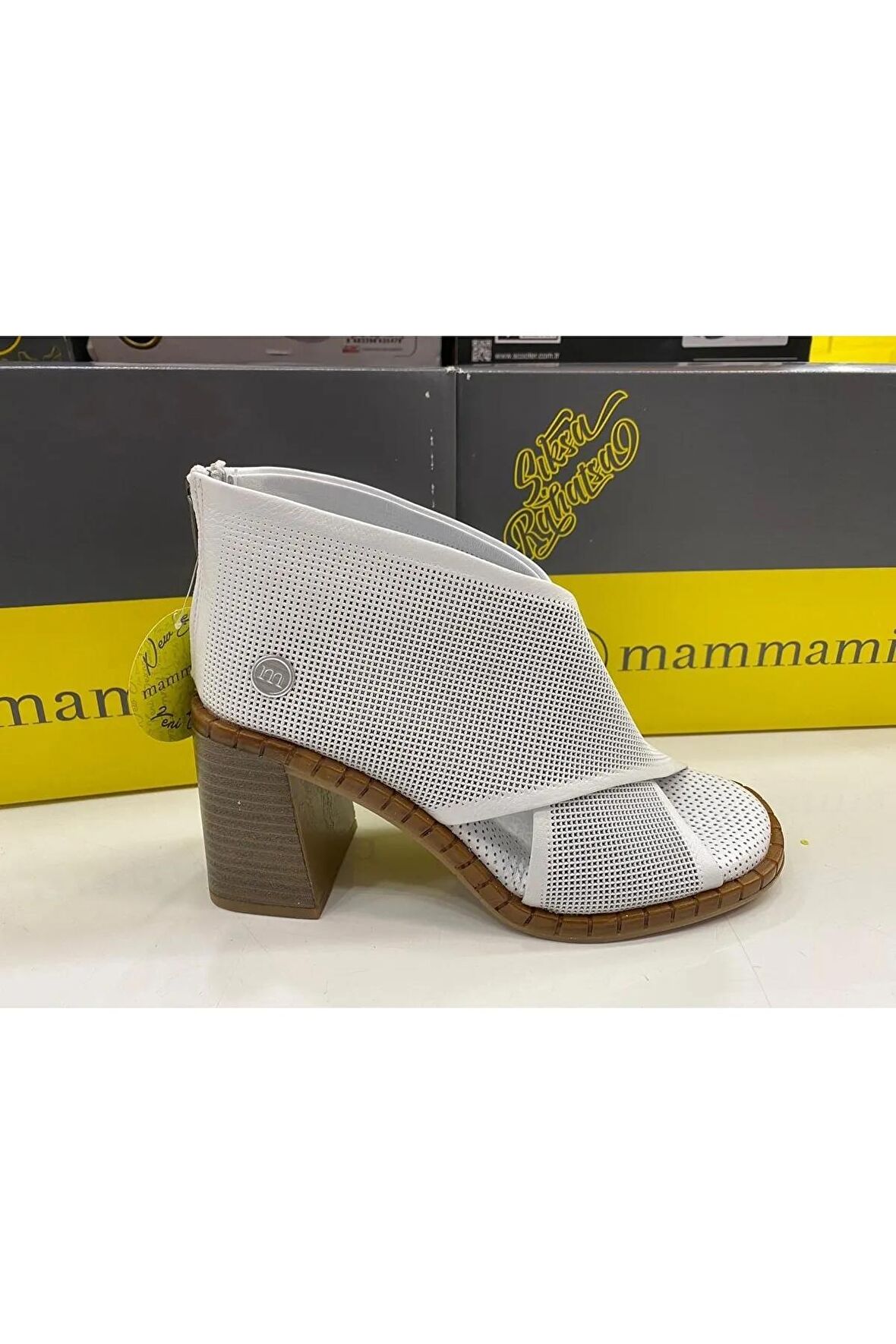 Mammamia D23YS-1435 Kadın Deri Sandalet