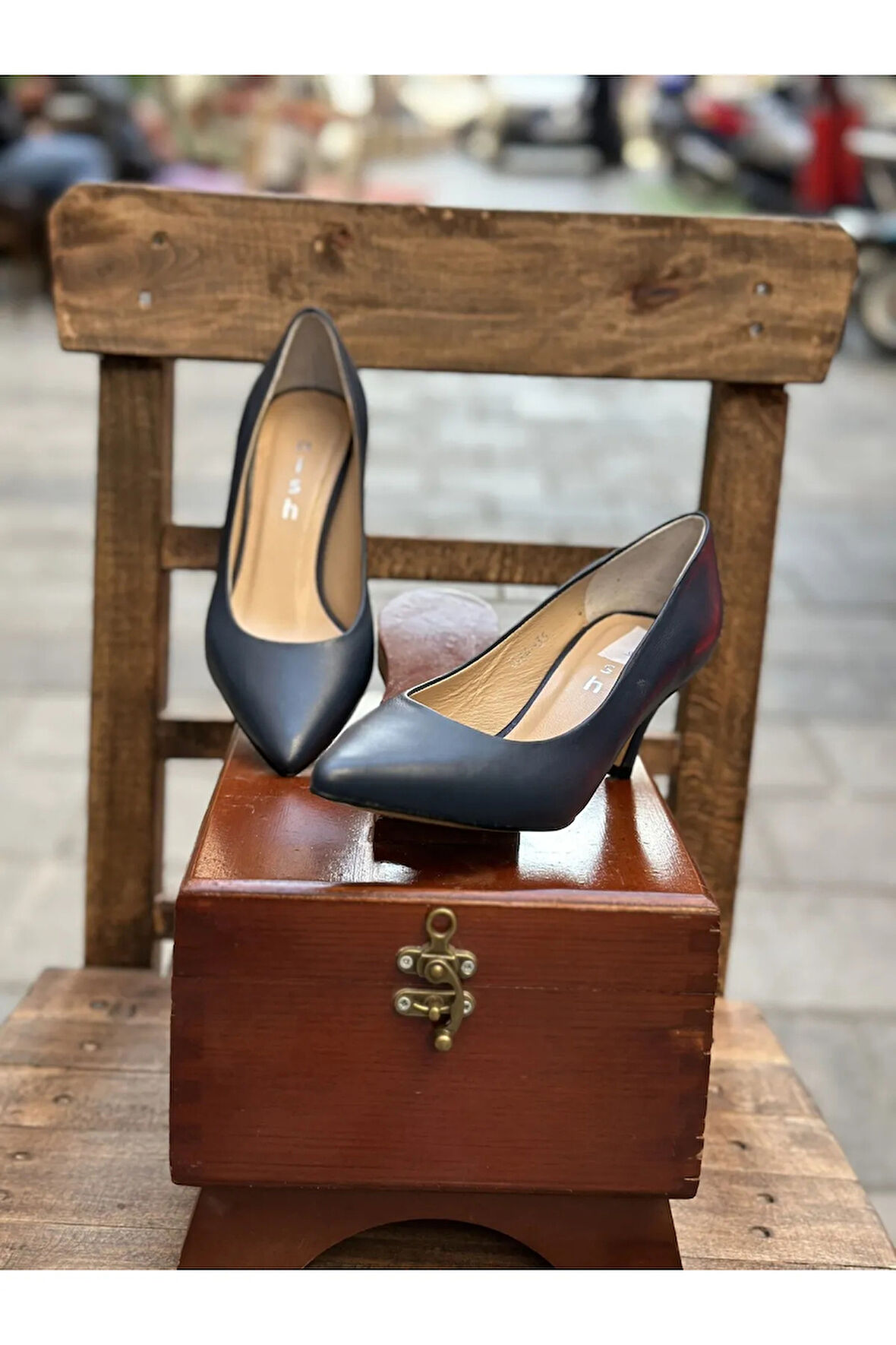 Nish Exclusive 324 Kadın Deri Klasik Stiletto