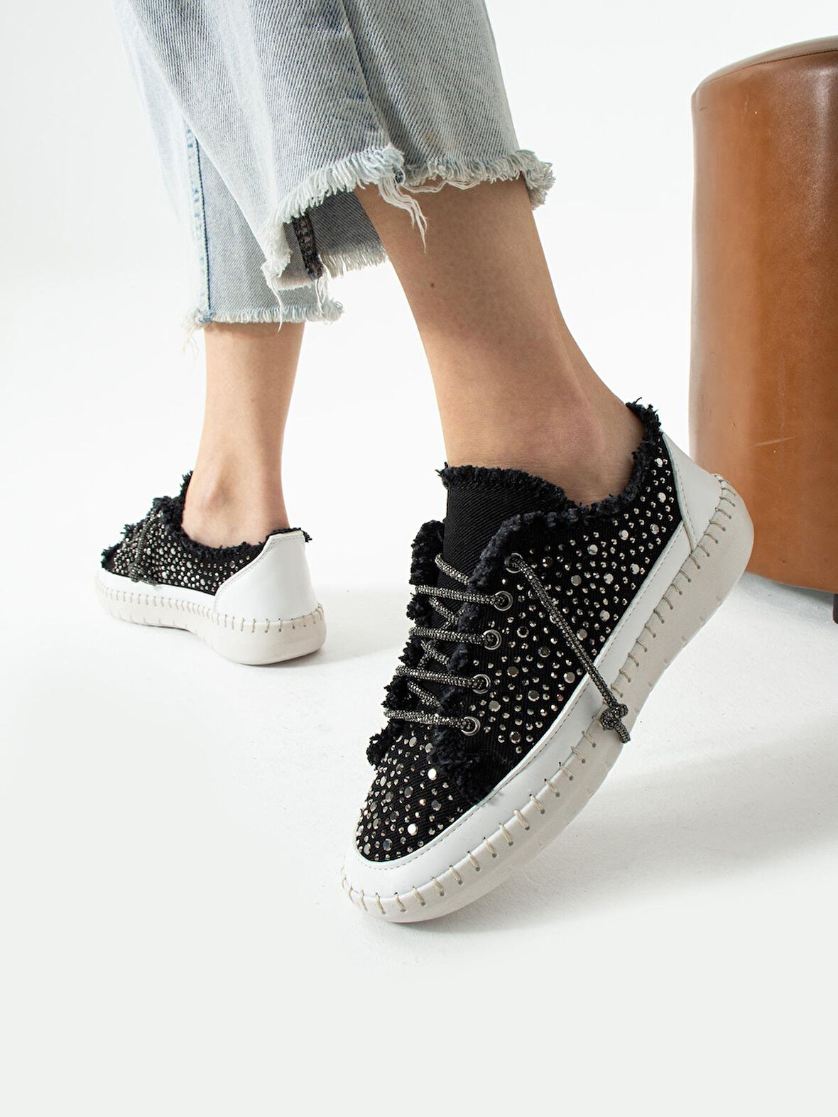 EK Park Moda K2410 Kadın Taşlı Casual Ayakkabı