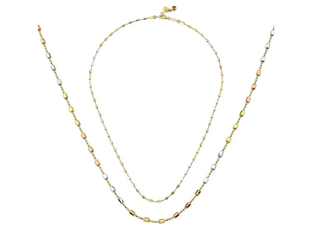 Altın Silindir Kolye