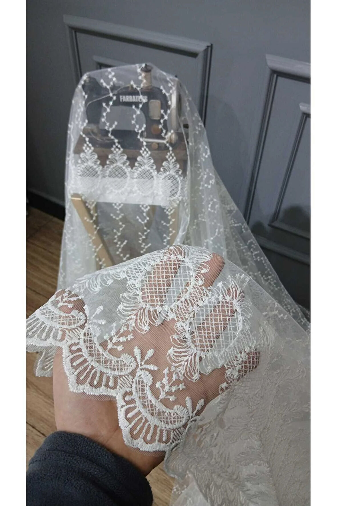 Brode Nakış Yeni Eko Seri Tüm Desen Ayna Yeni 3Kat Pileli Tül Perde