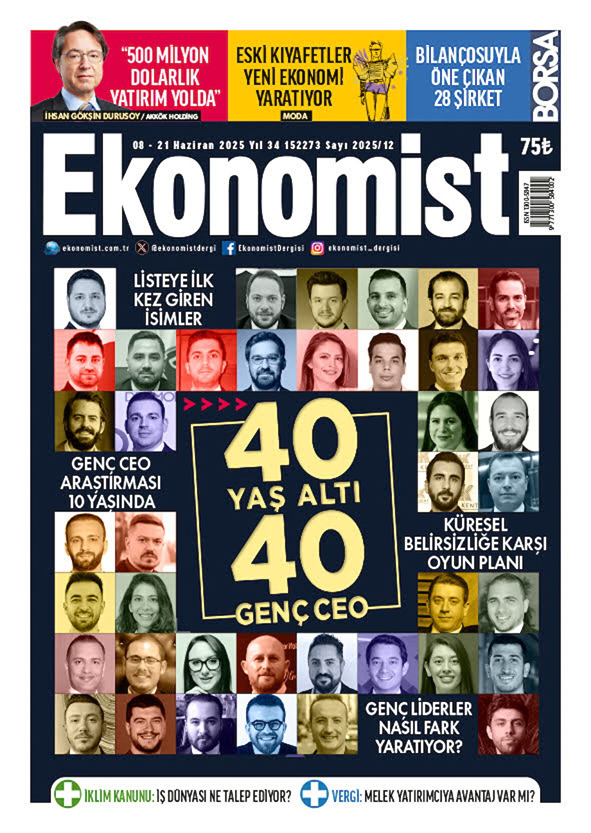 Ekonomist Dergi 8 Haziran - 21 Haziran 2025