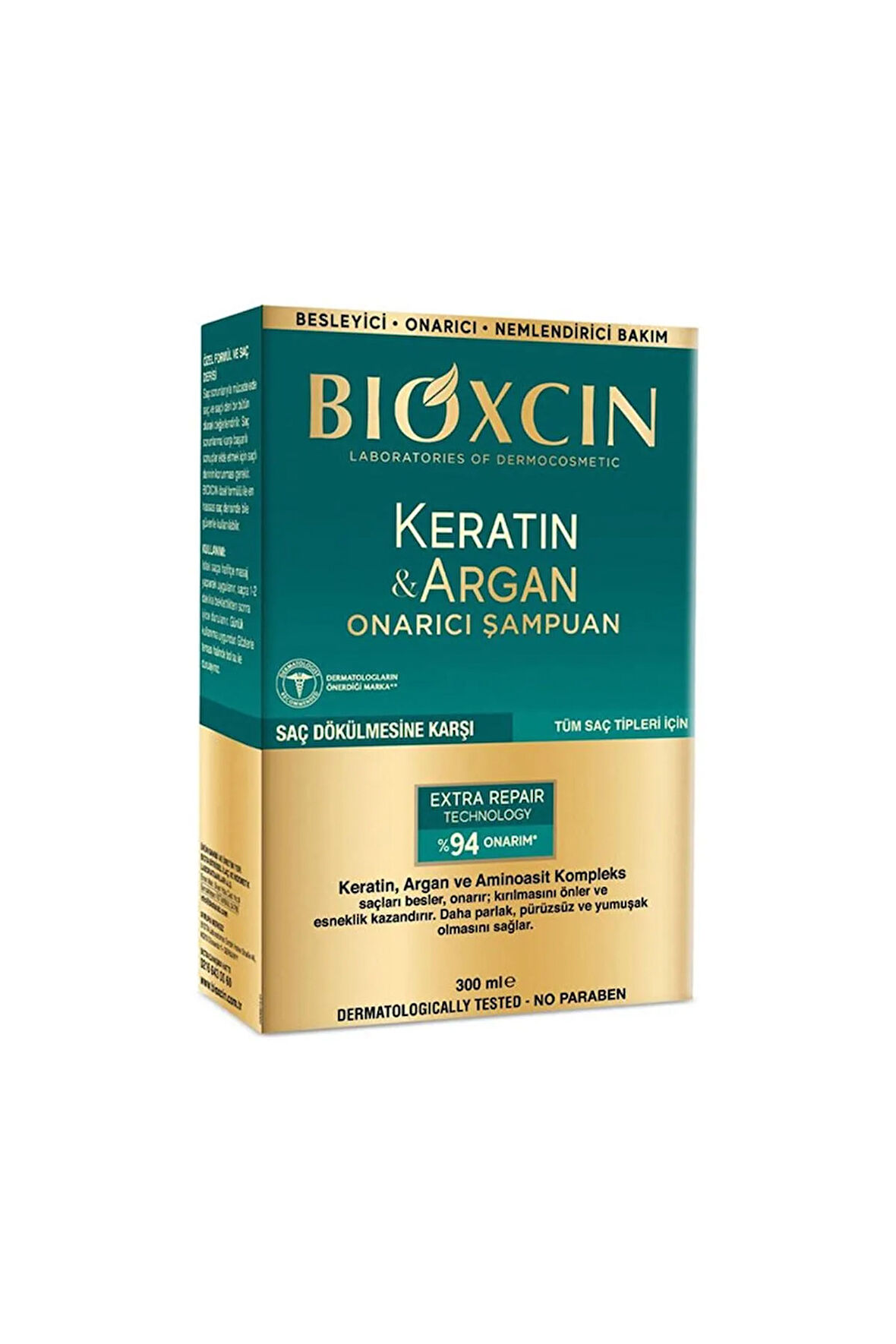 Keratin ve Argan Onarıcı Şampuan 300 mlBesleyici, Onarıcı ve Nemlendirici Bakım Şampuanı./
