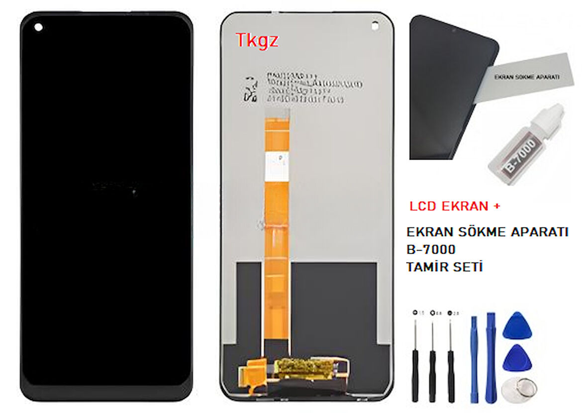 Oppo A55 Lcd Ekran Dokunmatik Orijinal Kalite + B-7000 + TAMİR SETİ