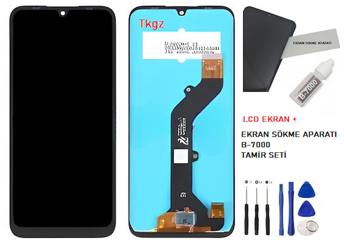 Infinix HOT 20İ Lcd Ekran Dokunmatik Orijinal Kalite + B-7000 + TAMİR SETİ