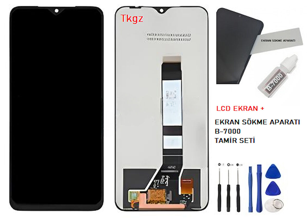 Xiaomi Redmi 9T Lcd Ekran Dokunmatik Orijinal Kalite + B-7000 + TAMİR SETİ