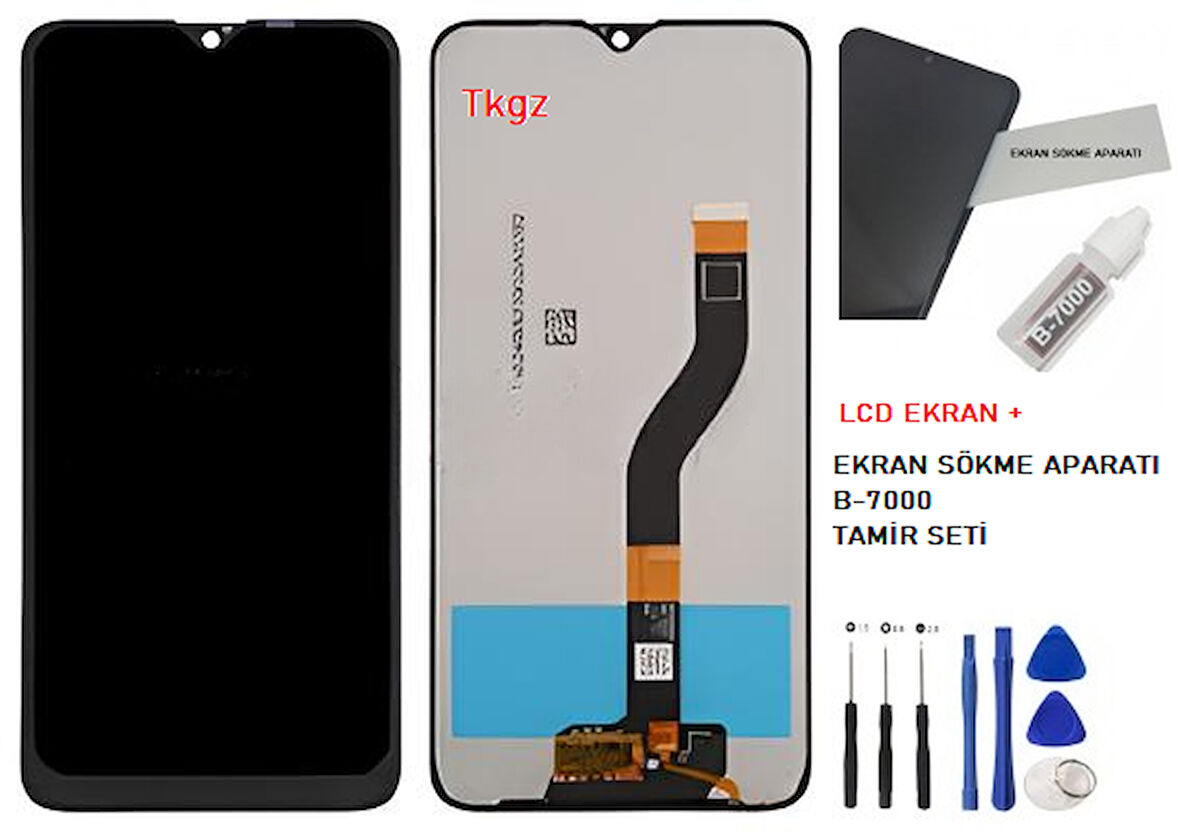 Samsung Galaxy M10 - SM-M105 Lcd Ekran Dokunmatik Orijinal Kalite + B-7000 + TAMİR SETİ