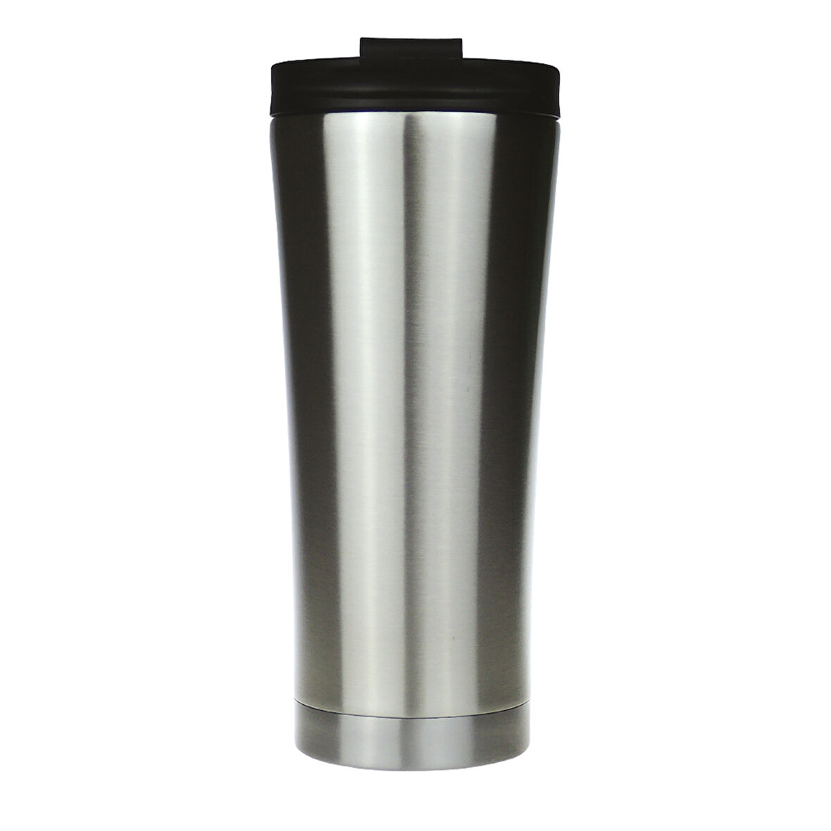 Paslanmaz Çelik Termos Bardak 450 ml – Sızdırmaz Kapaklı Seyahat Mug Gümüş