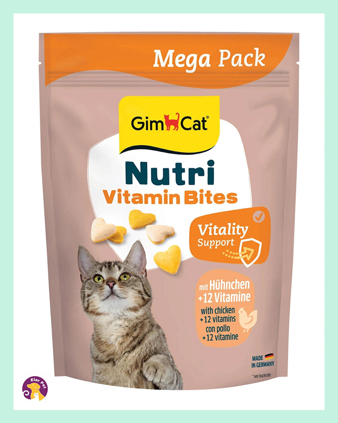 Gimcat Nutri Vitaminli Tavuklu Kedi Ödülü 425 gr