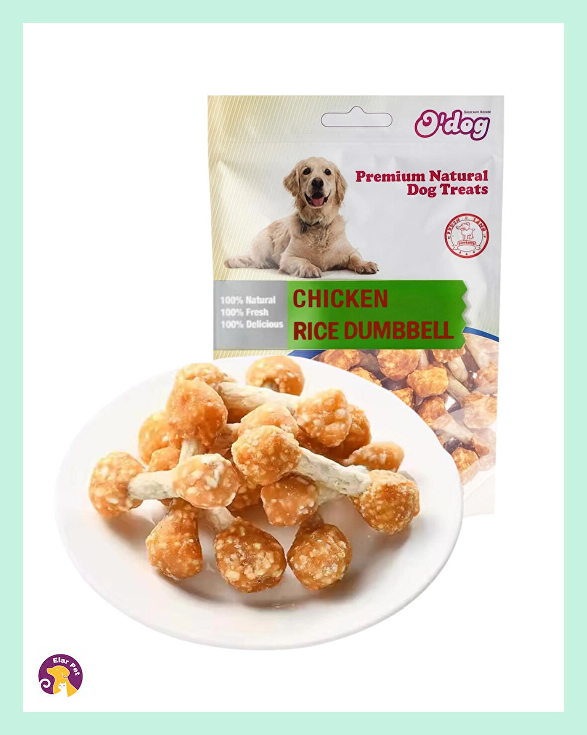 O'dog Gerçek Tavuk Eti ve Pirinç Köpek Ödülü (100 G)