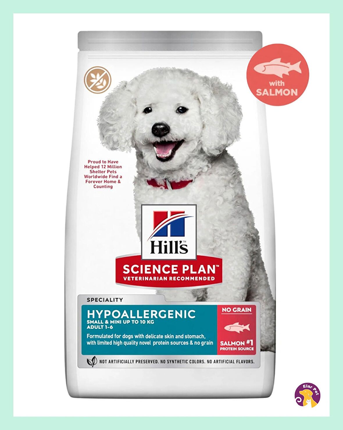 Hill's Hipoalerjenik Tahılsız Somonlu Küçük ve Mini Irk Yetişkin Köpek Maması 6kg