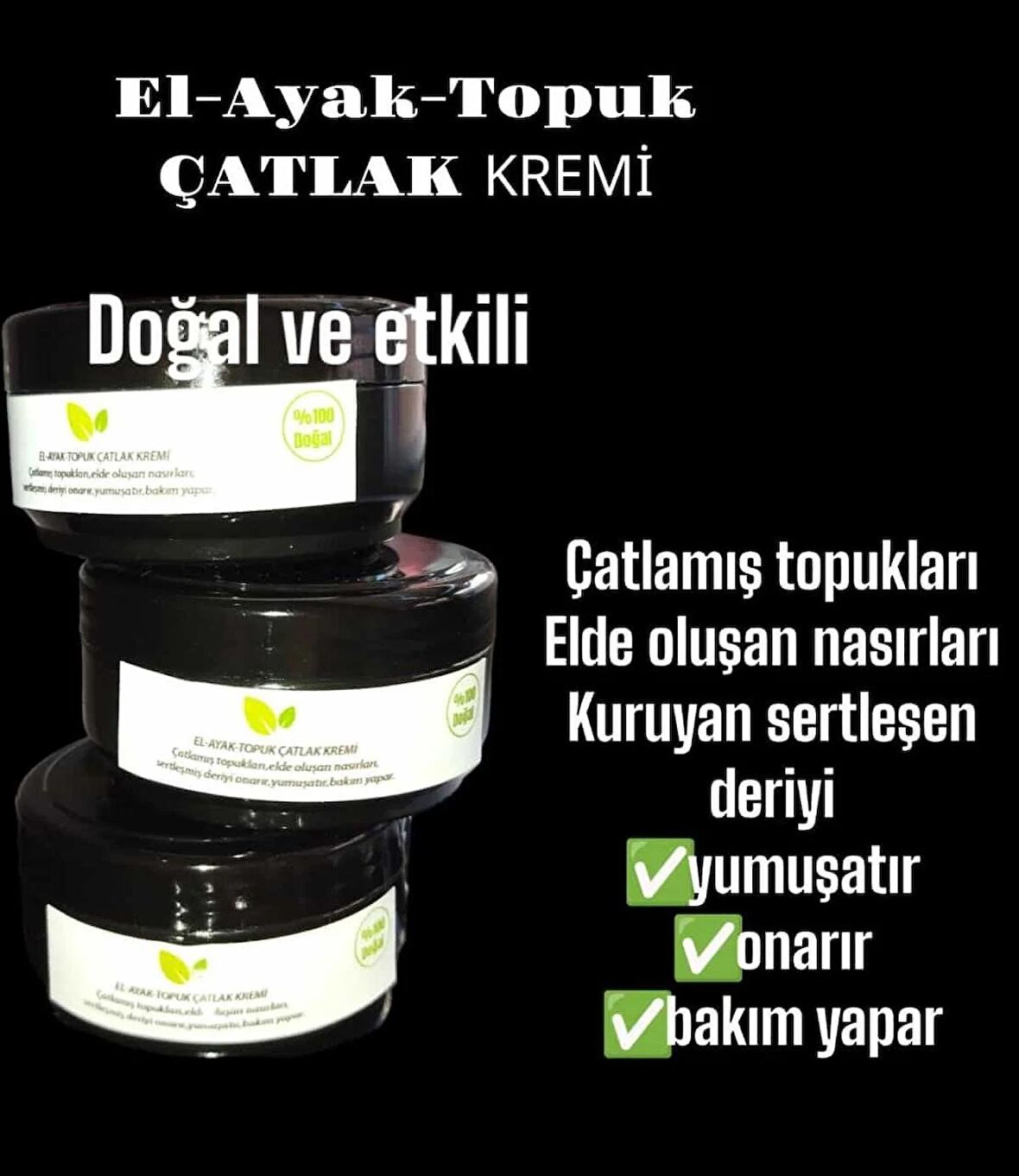 DOĞAL EL /AYAK /TOPUK ÇATLAK KREMİ 29ML