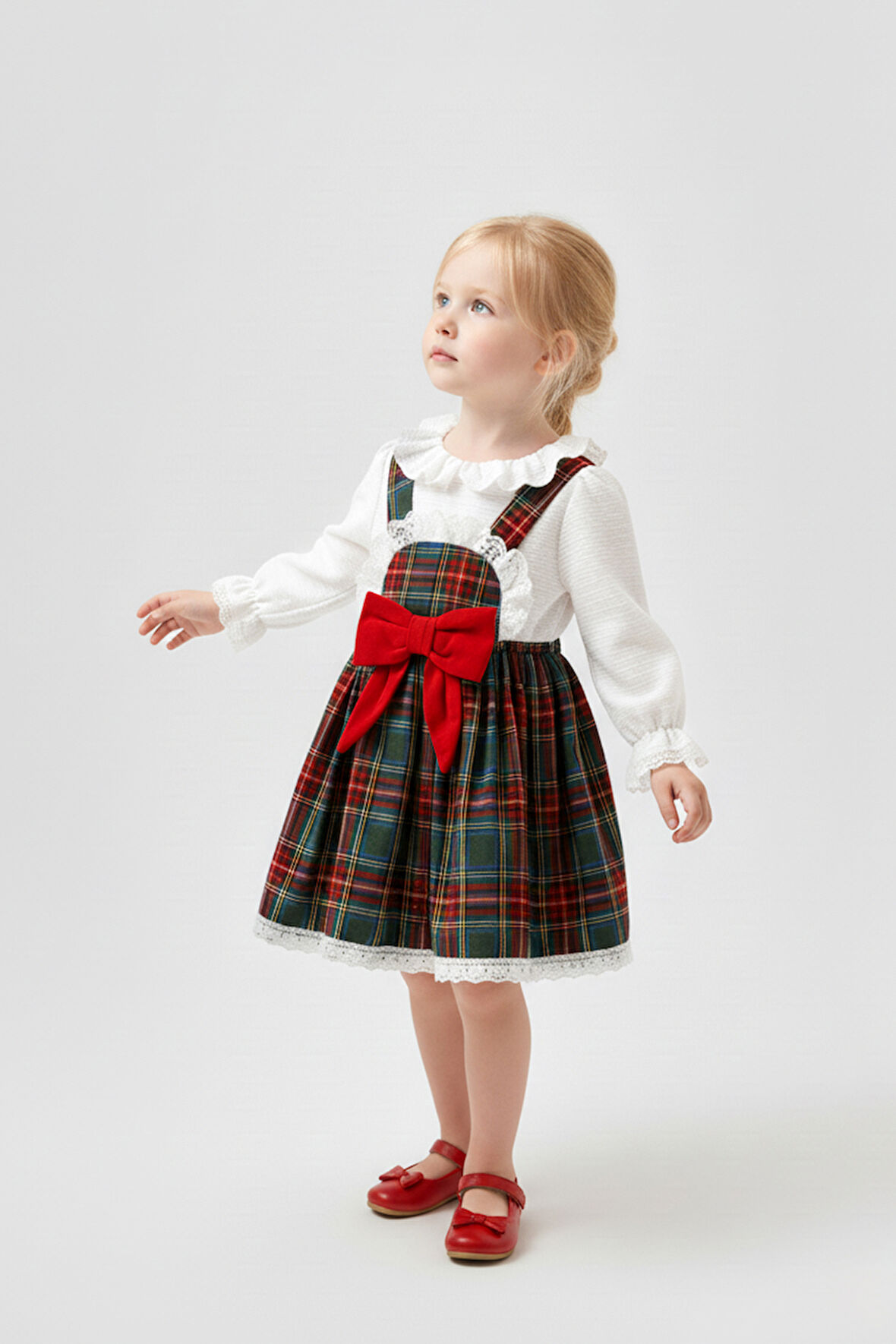 Kız Bebek Elbise Kız Çocuk Elbise Doğum Günü Parti Düğün Özel Gün Uzun Kol Astarlı Elbise