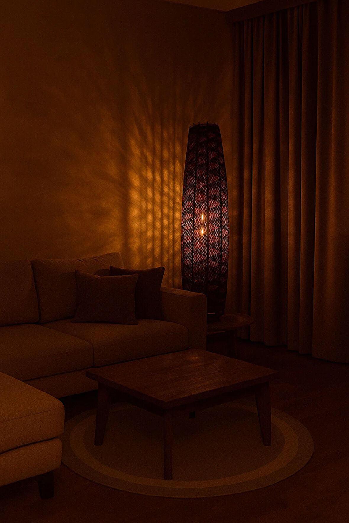 Bohem,Ahşap,Rustik,Modern,Doğal El Yapımı Lambader 125*32