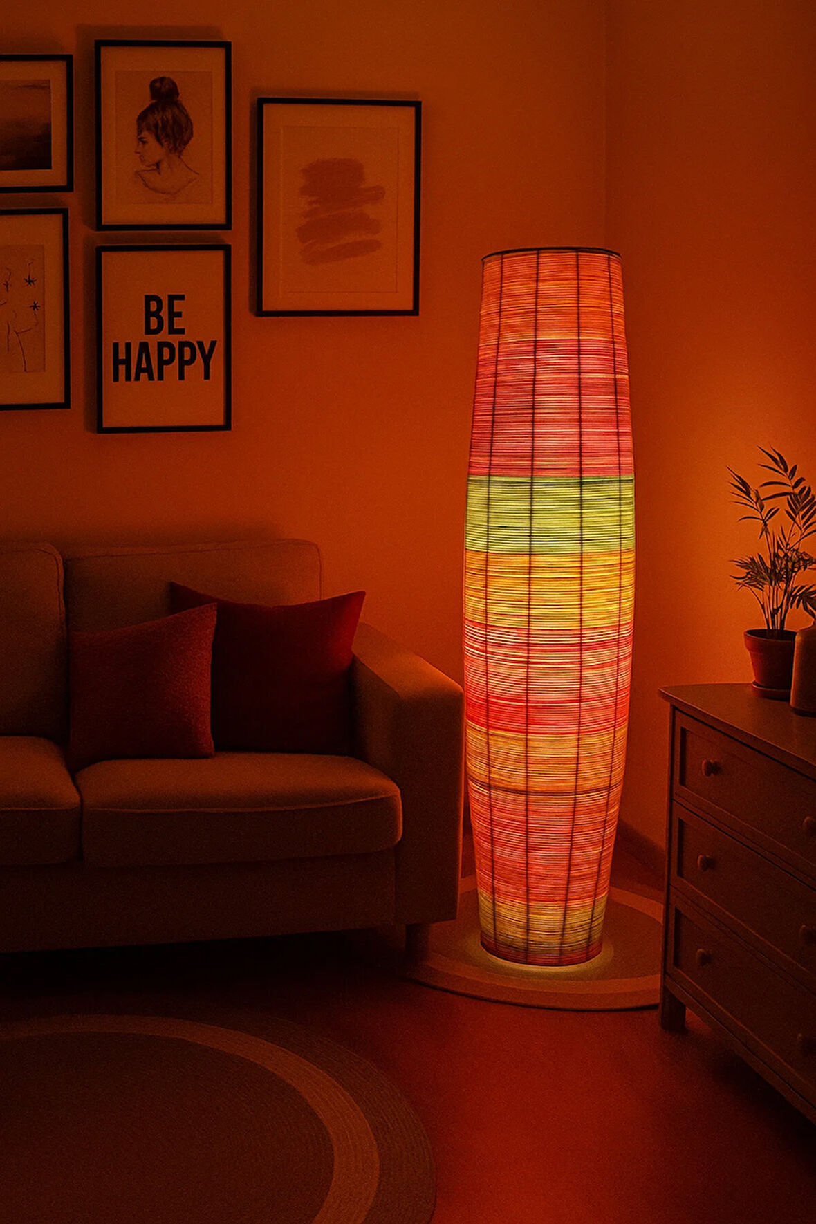 Bohem,Rustik,Modern,Metal,Doğal ElLambader 135*32