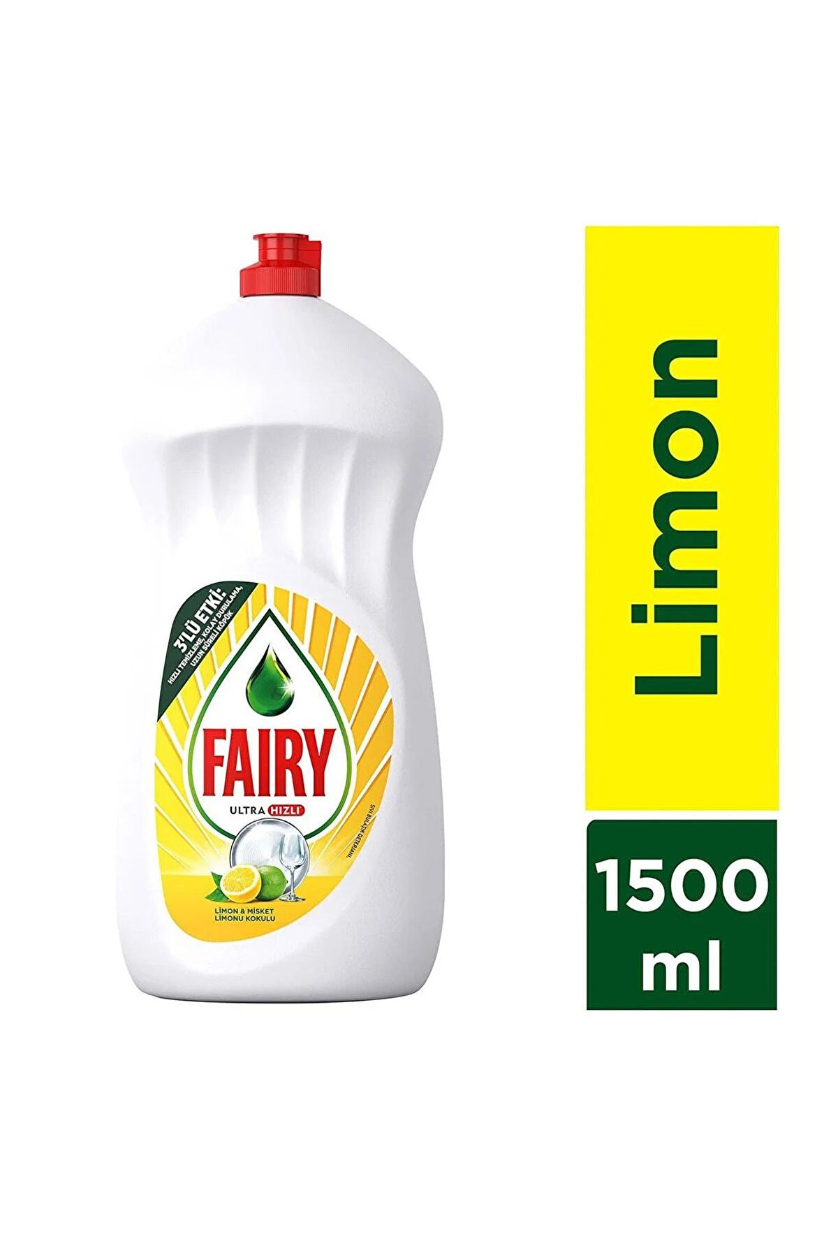 Fairy 1500 ml Limon Kokulu Elde Yıkama Deterjanı