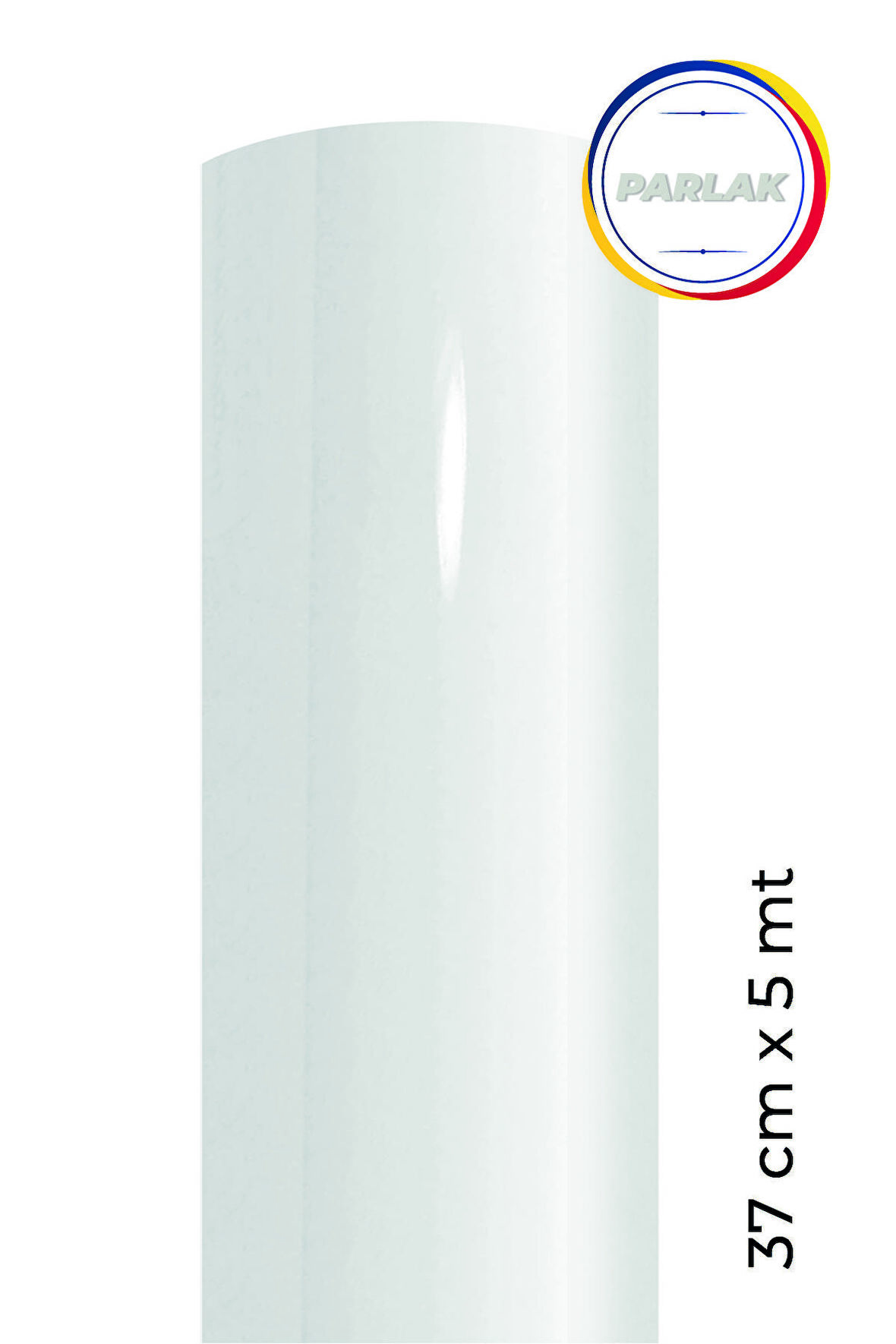 Parlak Beyaz Yapışkanlı Kaplama Folyosu 37 CM  X 5 MT