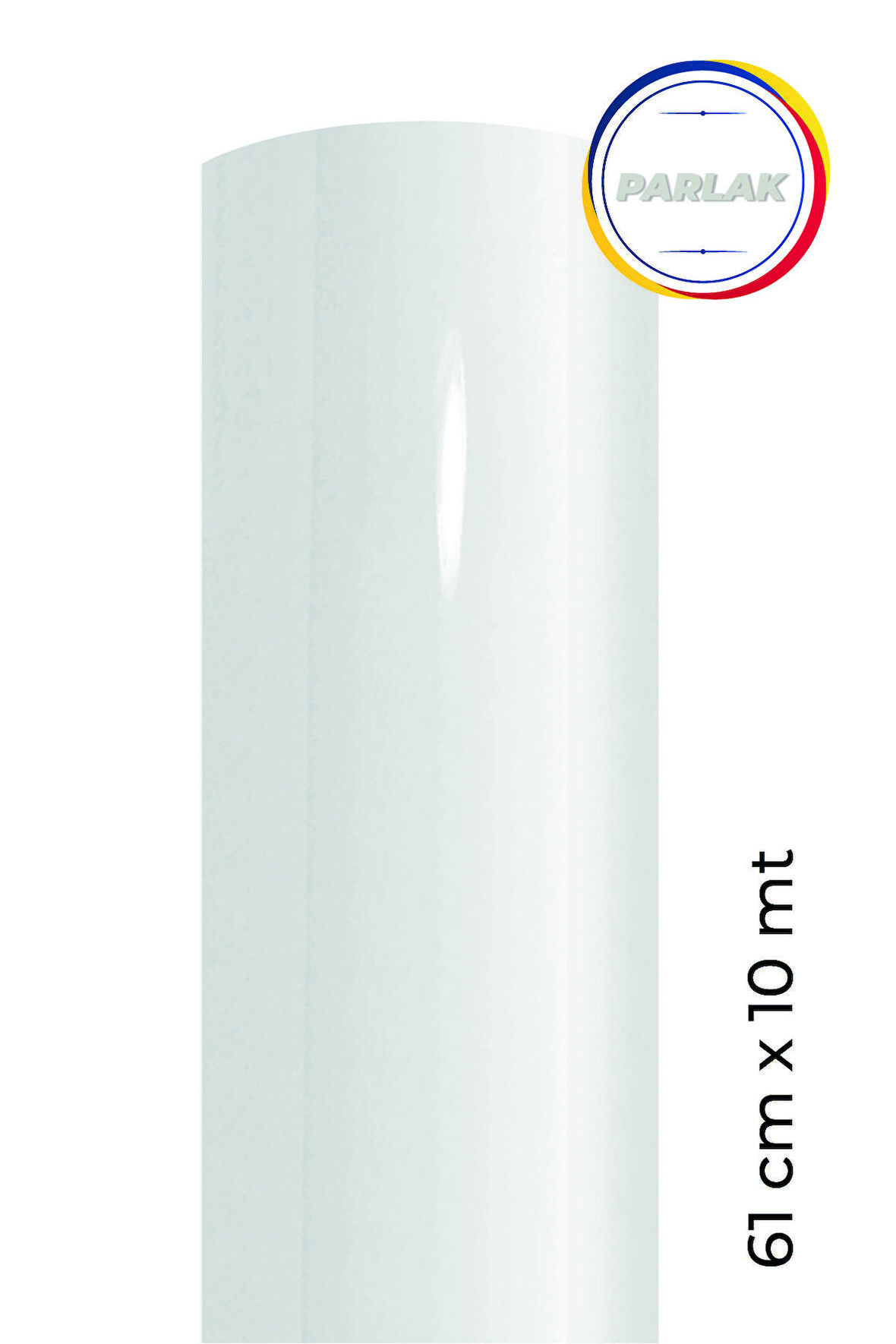 Parlak Beyaz Yapışkanlı Kaplama Folyosu 61 CM  X 10 MT