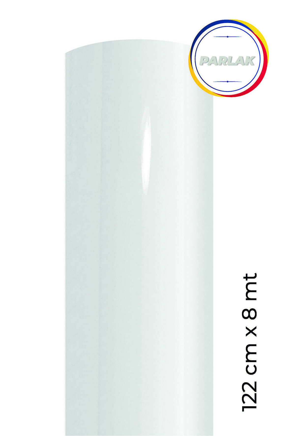 Parlak Beyaz Yapışkanlı Kaplama Folyosu 122 CM  X 8 MT