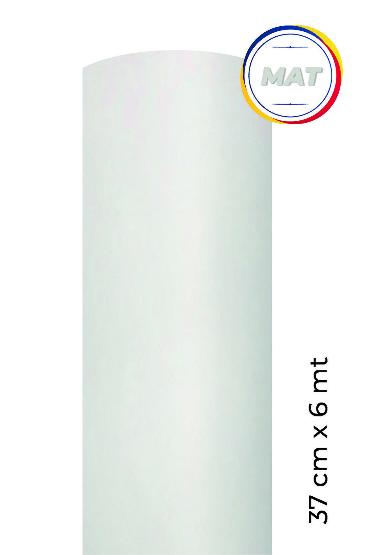 Mat Beyaz Yapışkanlı Kaplama Folyosu  37 cm  x 6 mt