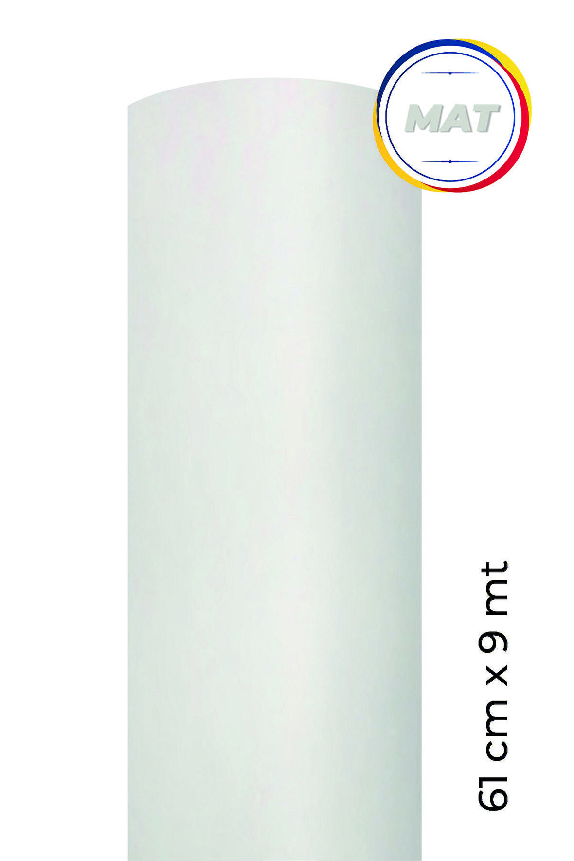 Mat Beyaz Yapışkanlı Kaplama Folyosu  61 cm  x 9 mt