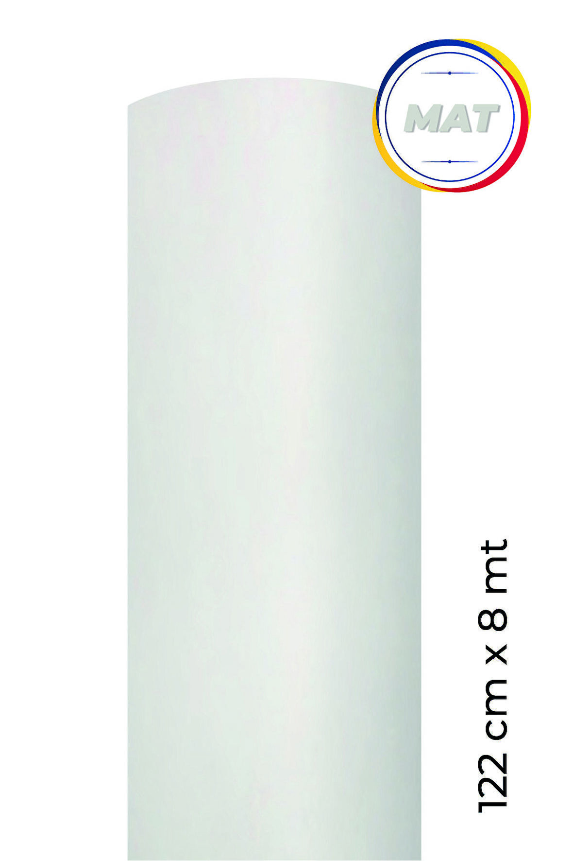 Mat Beyaz Yapışkanlı Kaplama Folyosu  122 CM  X 8 MT