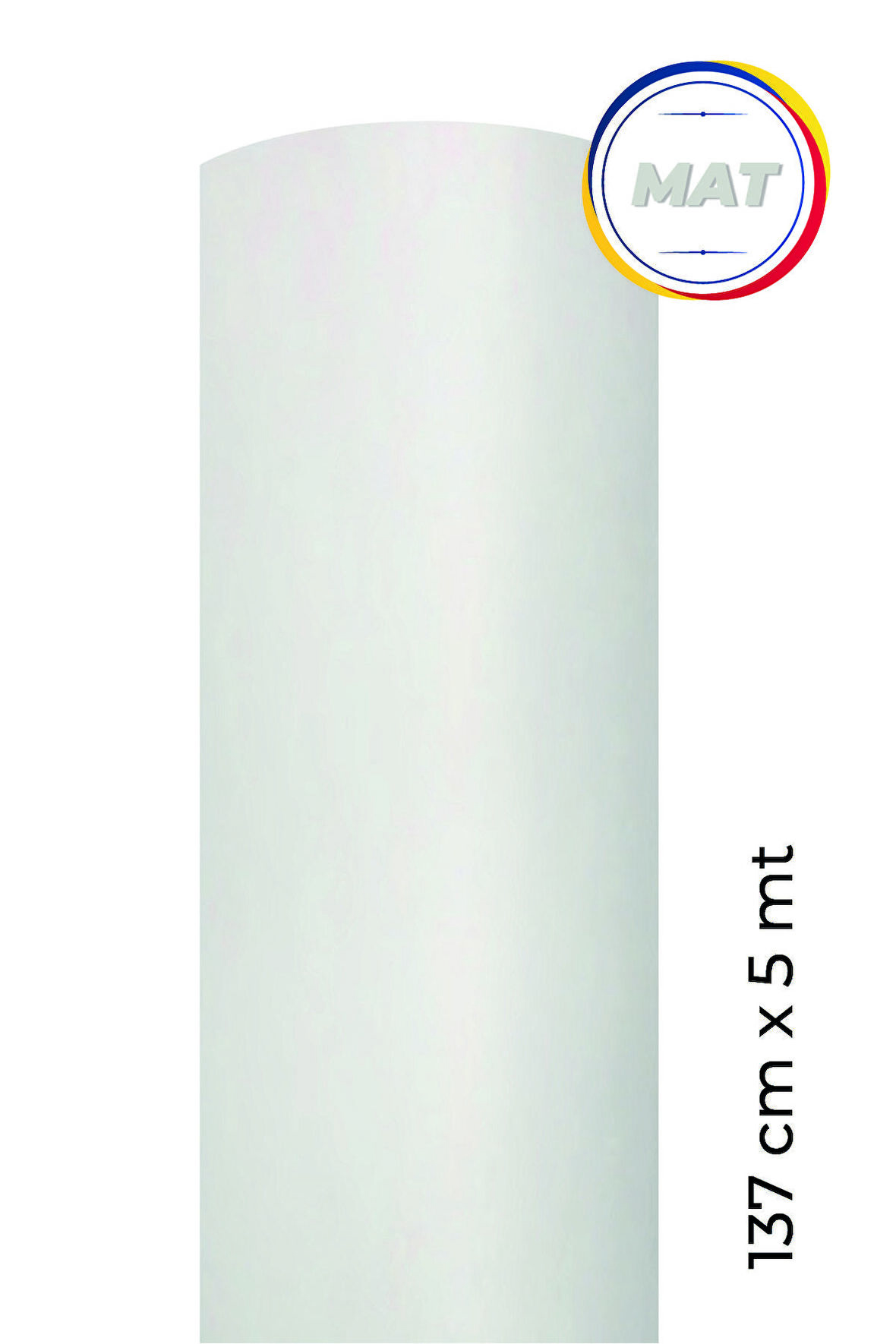 Mat Beyaz Yapışkanlı Kaplama Folyosu  137 cm  x 5 mt
