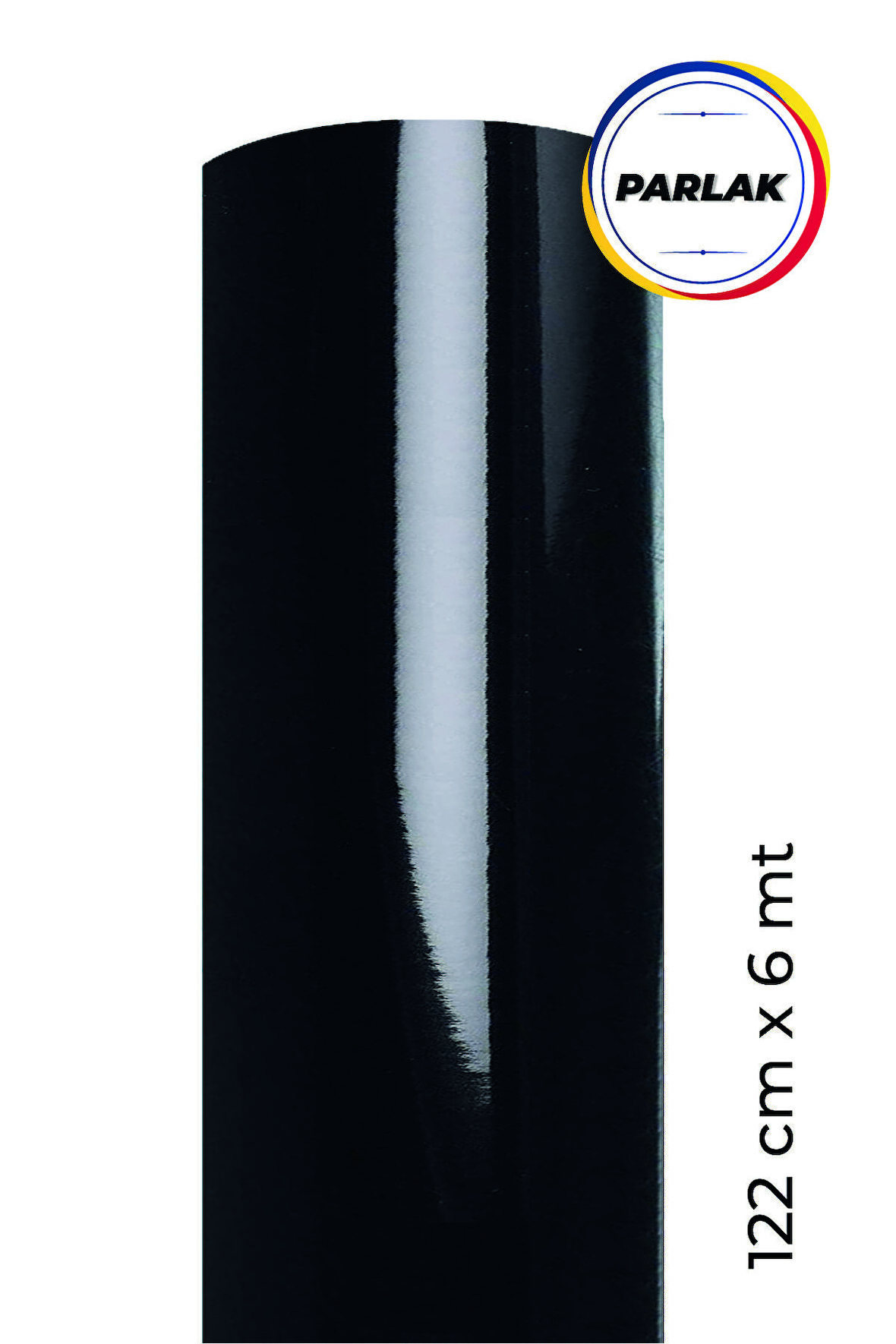 Parlak Siyah Yapışkanlı Kaplama Folyosu 122 CM X 6 MT