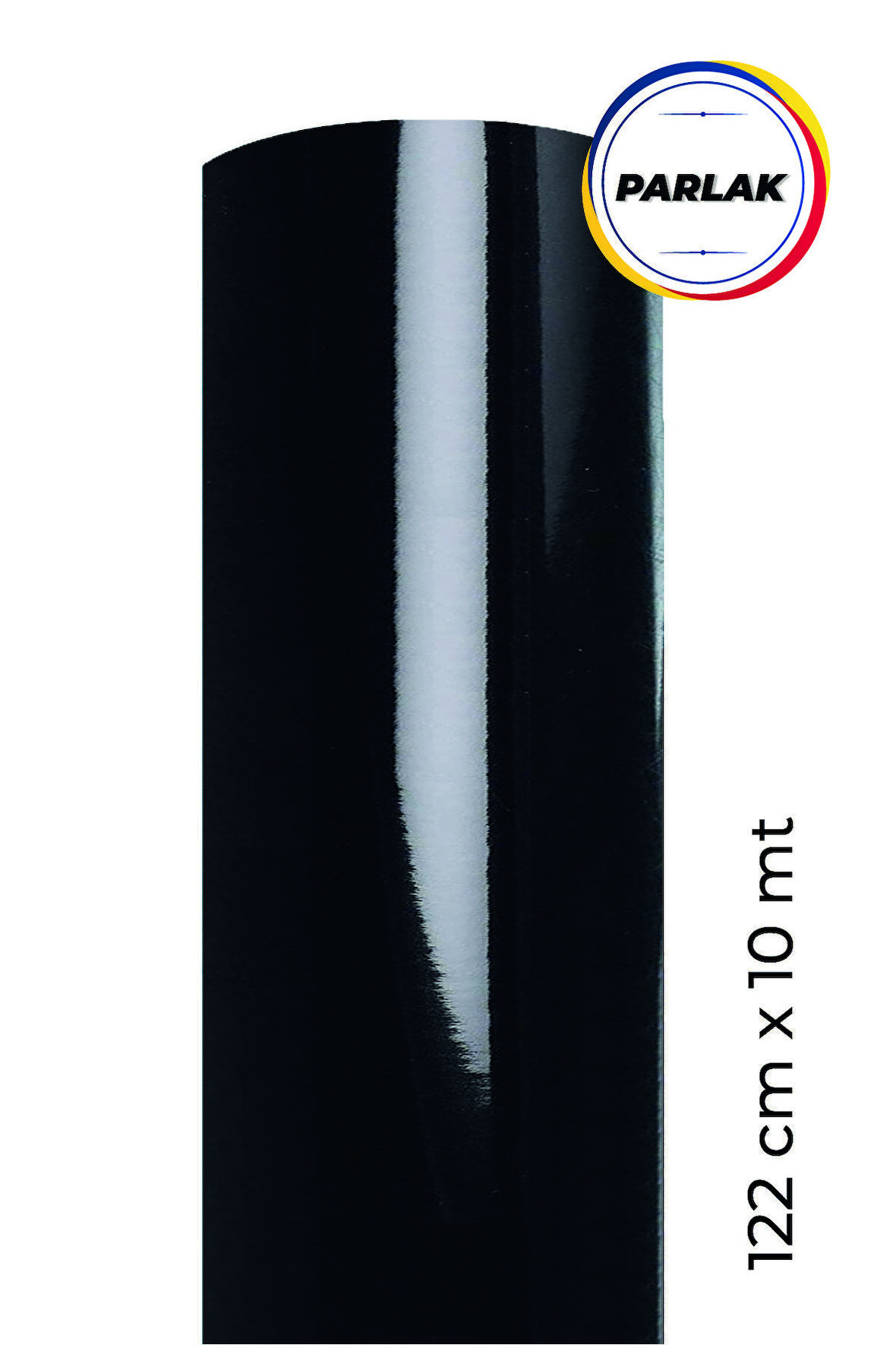 Parlak Siyah Yapışkanlı Kaplama Folyosu 122 CM X 10 MT