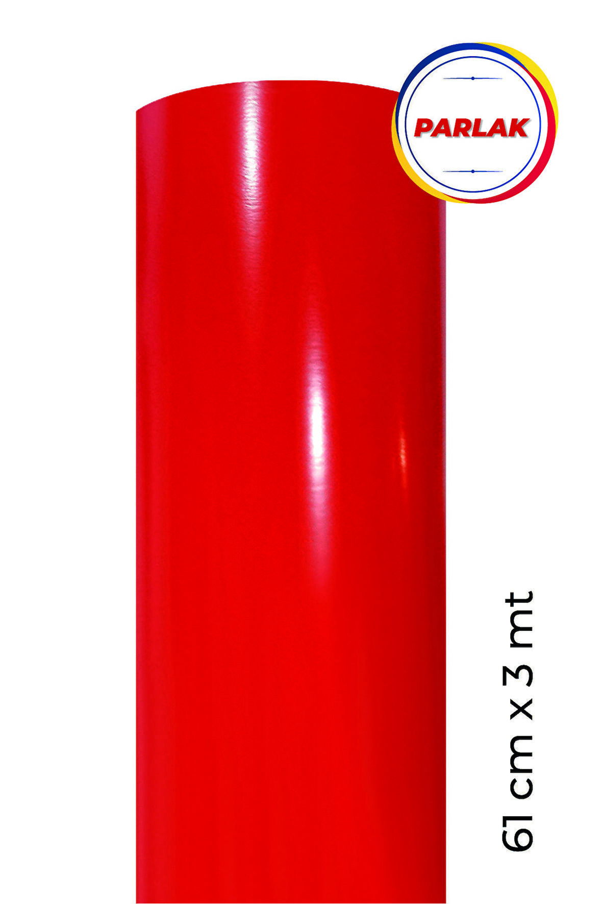 Parlak Kırmızı Yapışkanlı Kaplama Folyosu 61 CM  X 3 MT