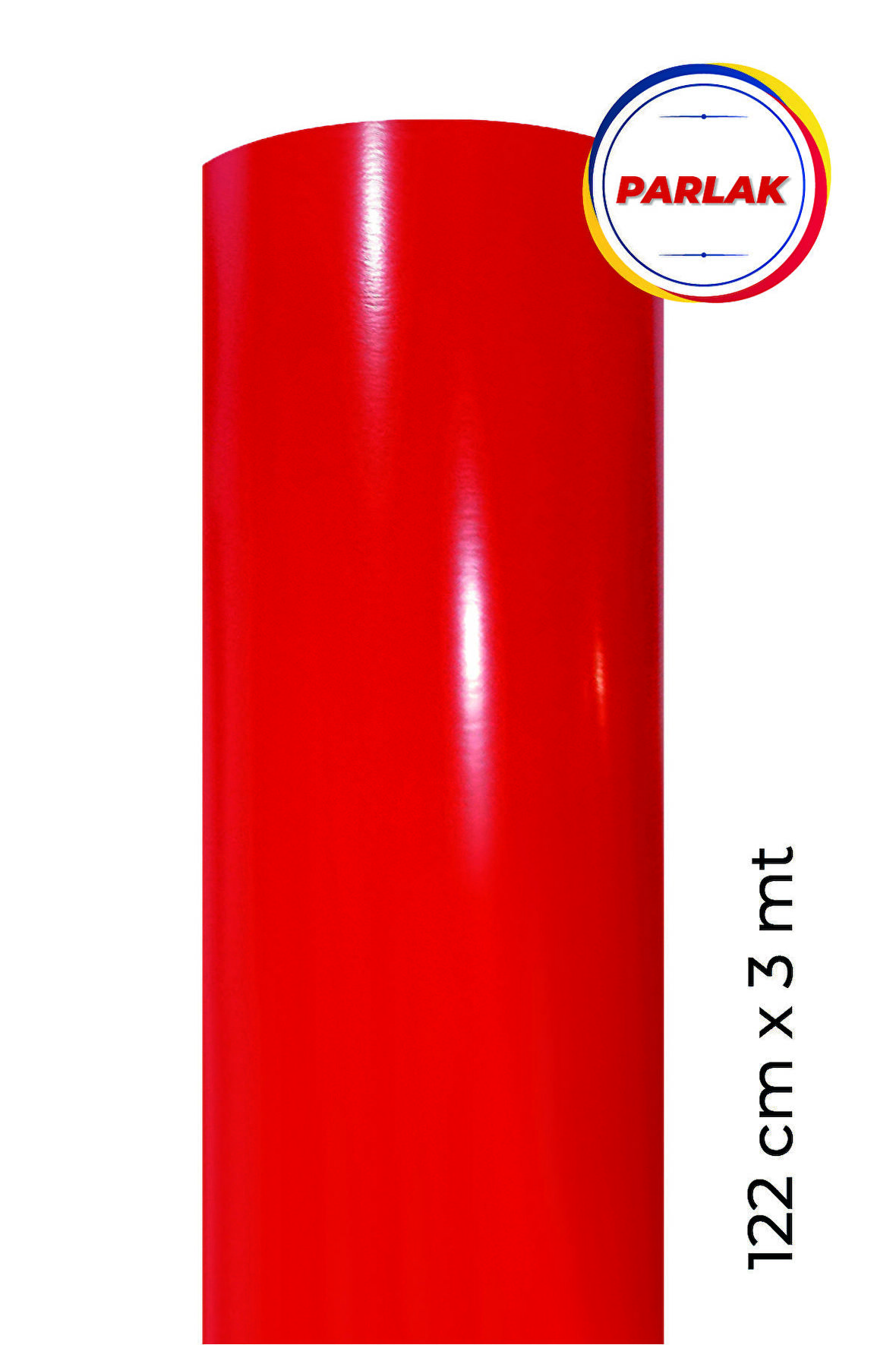 Parlak Kırmızı Yapışkanlı Kaplama Folyosu 122 CM X 3 MT