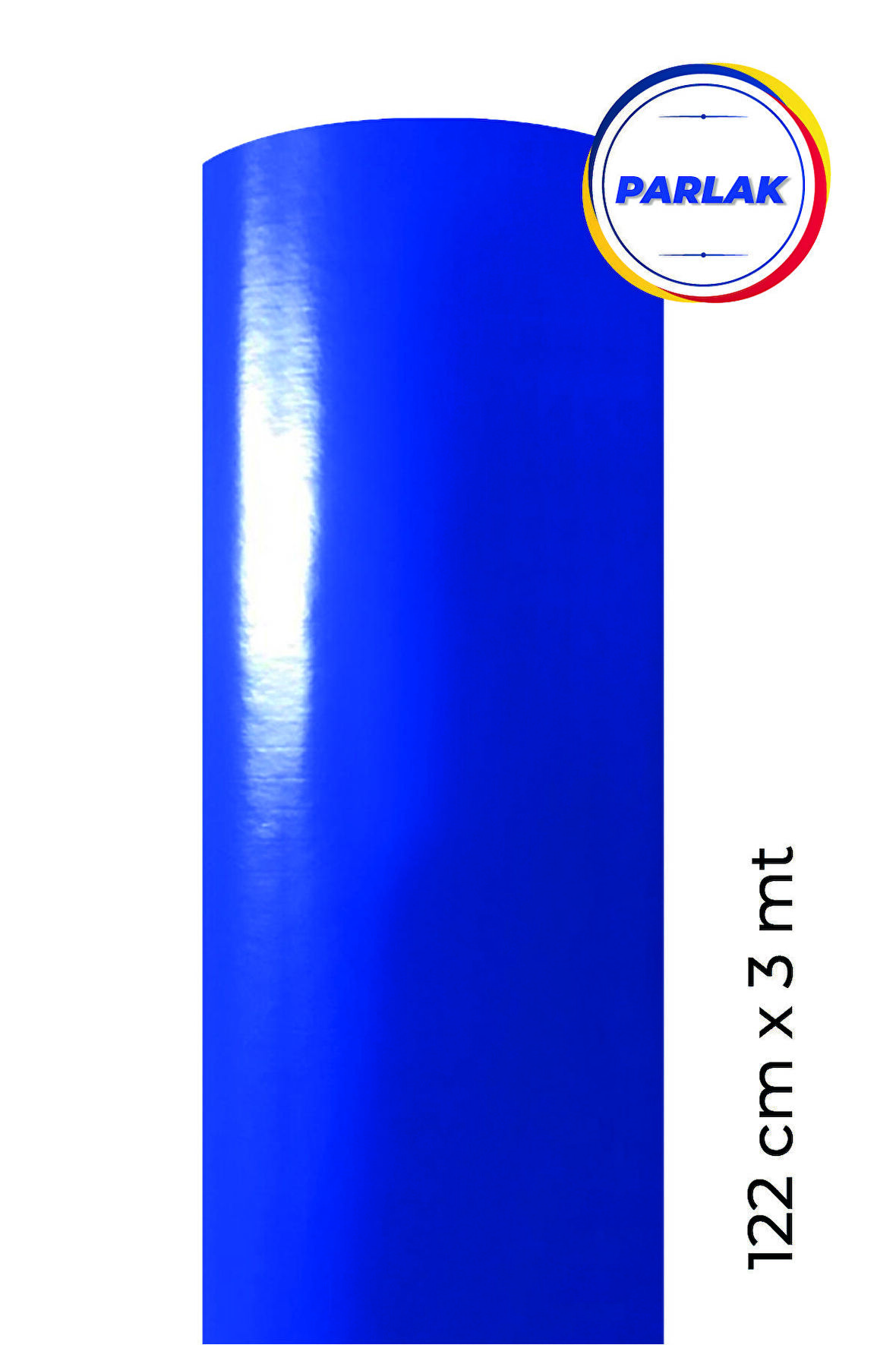 Parlak Lacivert Yapışkanlı Kaplama Folyosu 122 CM X 3 MT