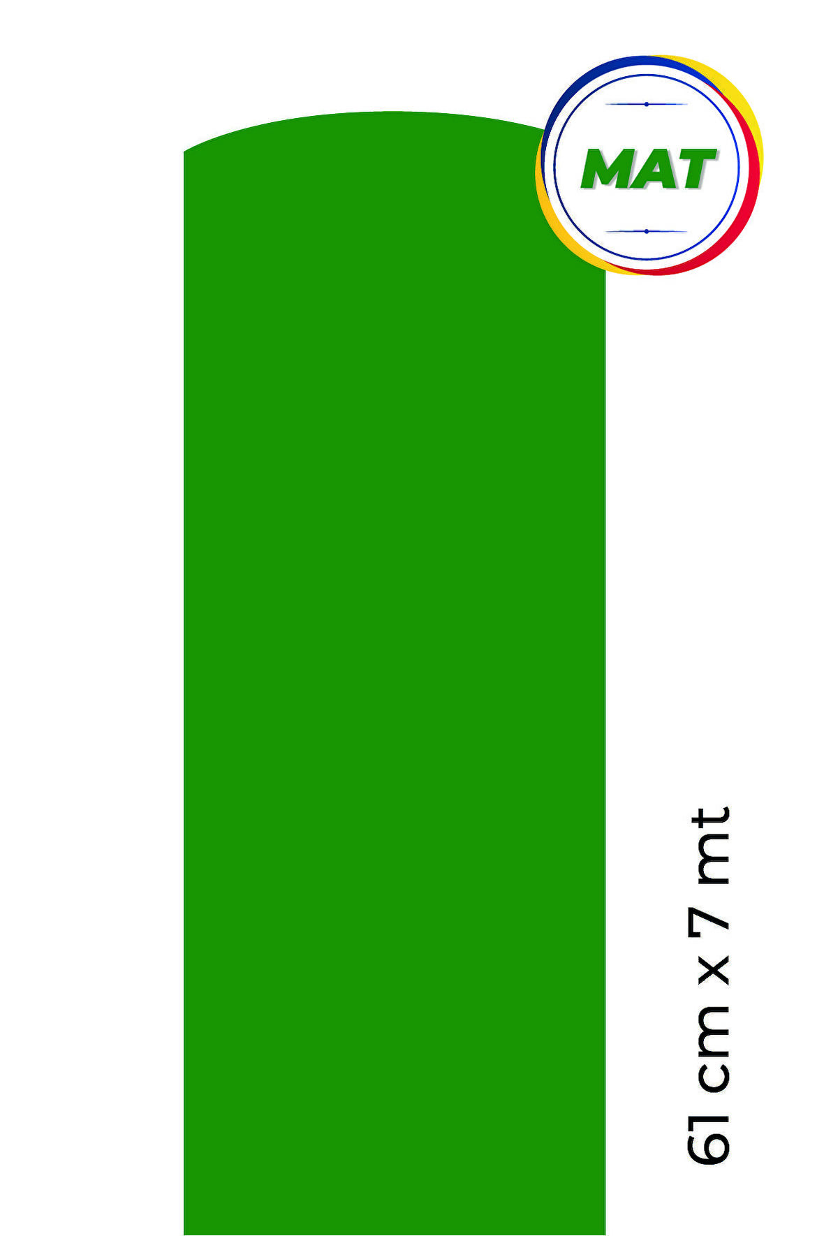 Mat Yeşil Yapışkanlı Kaplama Folyosu 61 CM X 7 MT