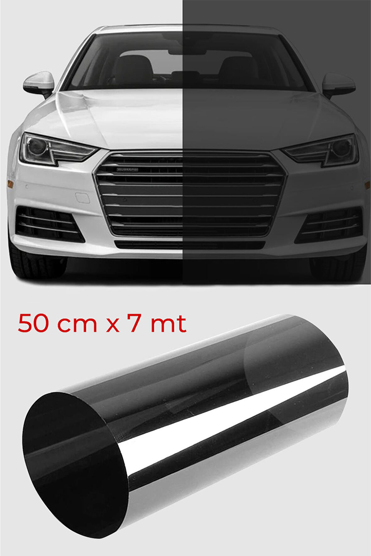 Cam Filmi Siyah Amerikan Çizilmez  Orta ton 50 cm x 7 metre