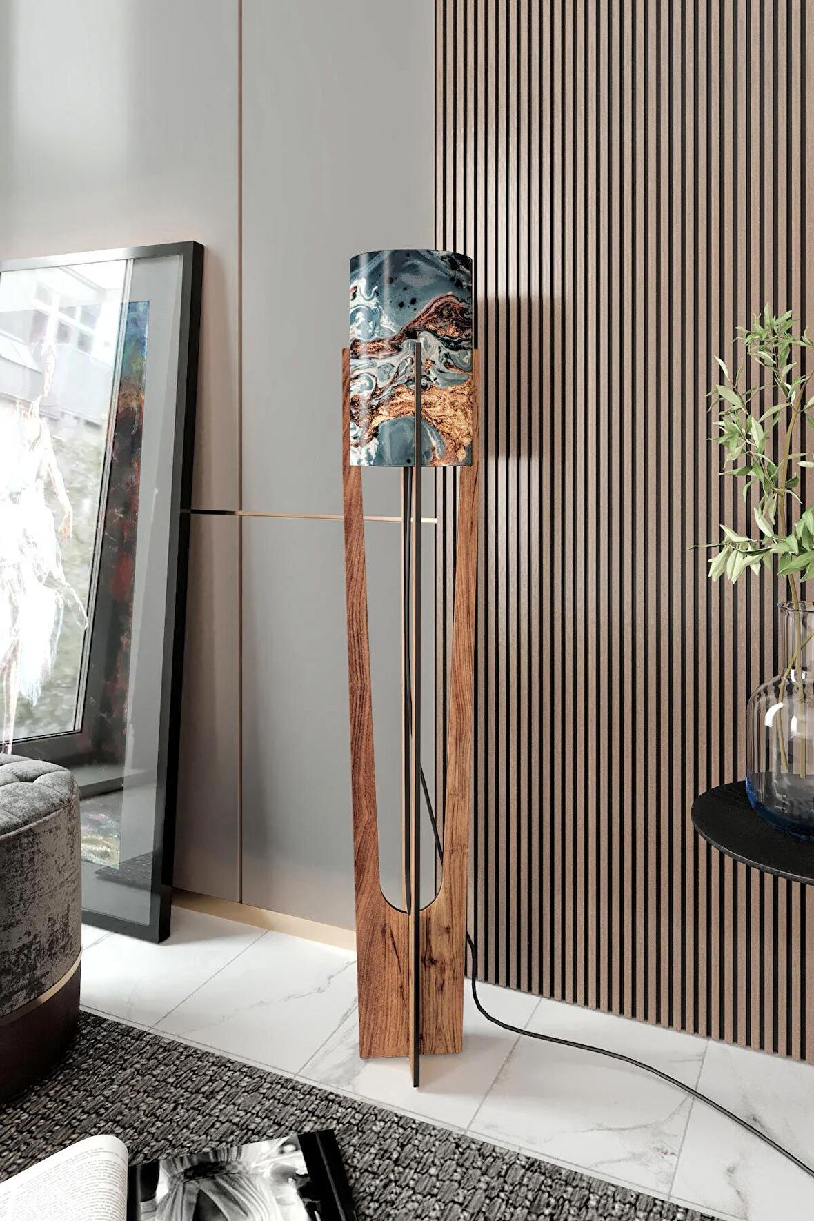 MESSER-CEVİZ-MİNİMALİST LAMBADER-ATLANTİS